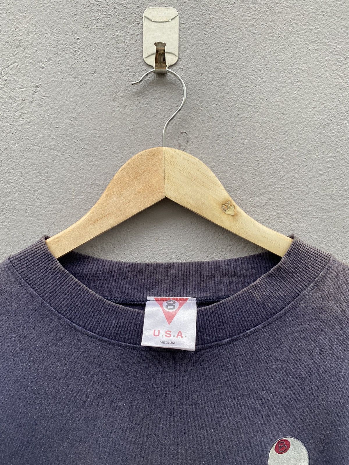 Vintage 💥RARE💥Vintage 90s Distress “8-Ball” Embroidered Logo Shirt Size US M / EU 48-50 / 2 - 2 Thumbnail