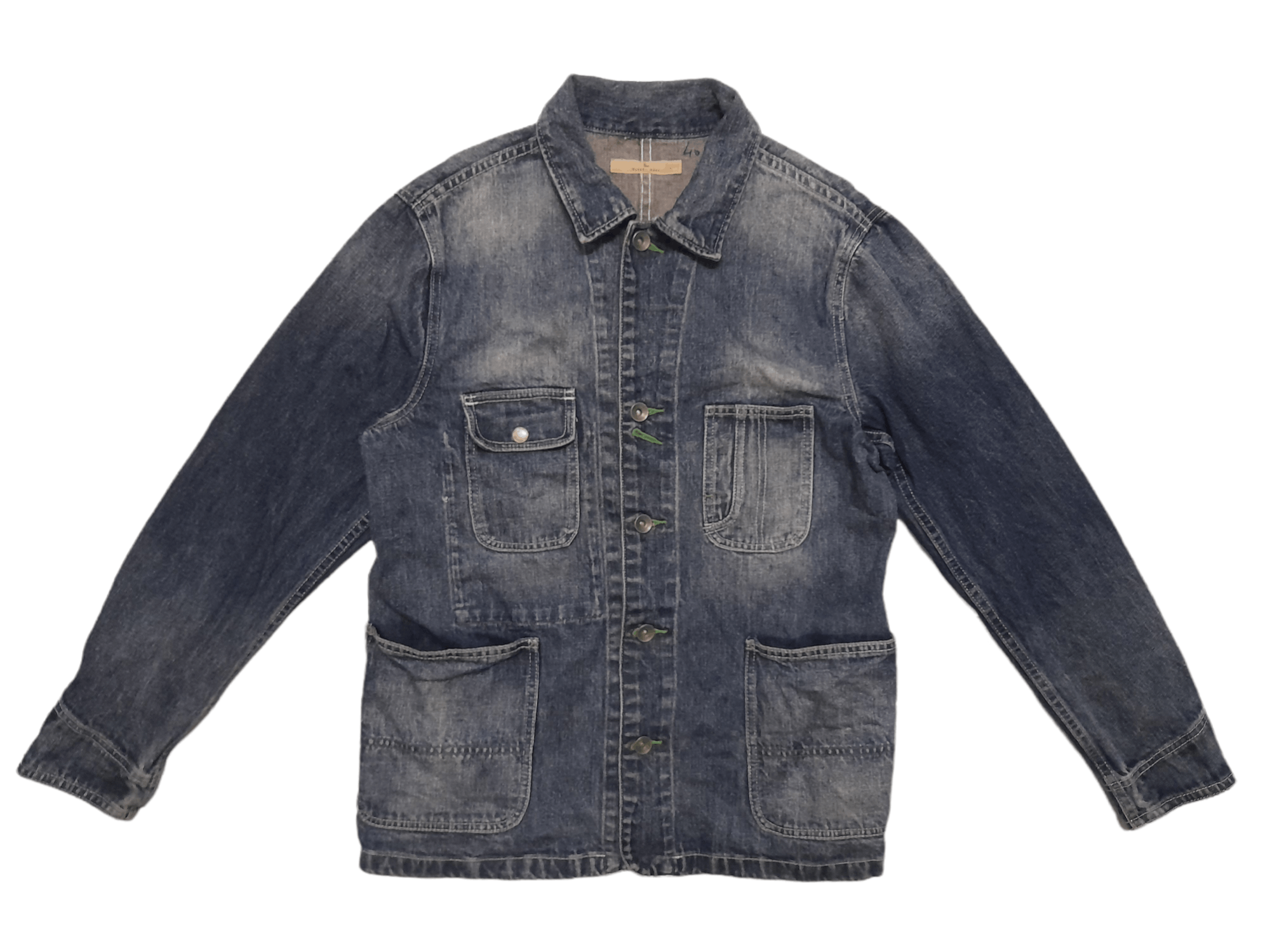 Global Work Global Work Japan Chore Denim Jacket (E214) Size US L / EU 52-54 / 3 - 1 Thumbnail