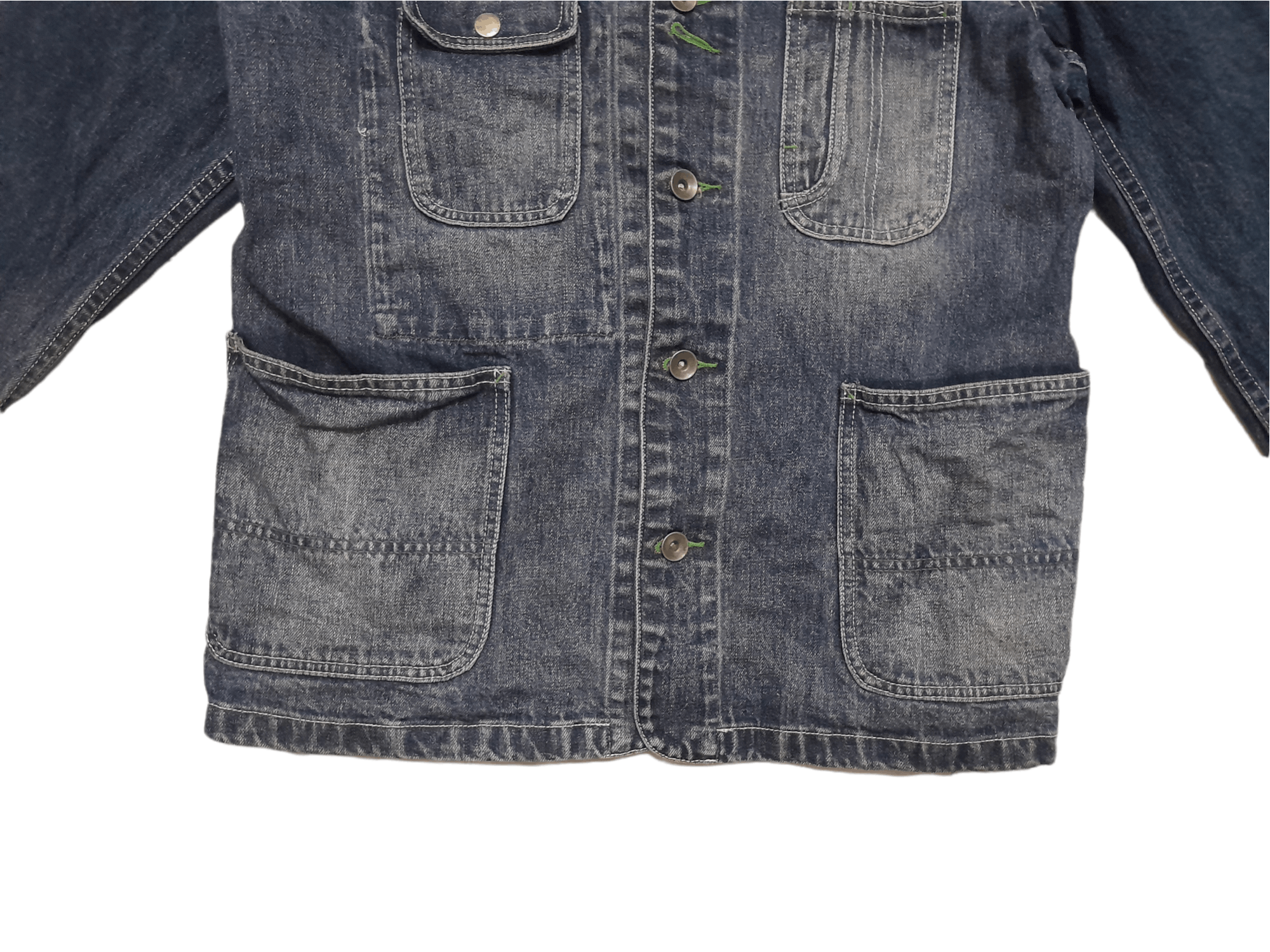 Global Work Global Work Japan Chore Denim Jacket (E214) Size US L / EU 52-54 / 3 - 2 Thumbnail