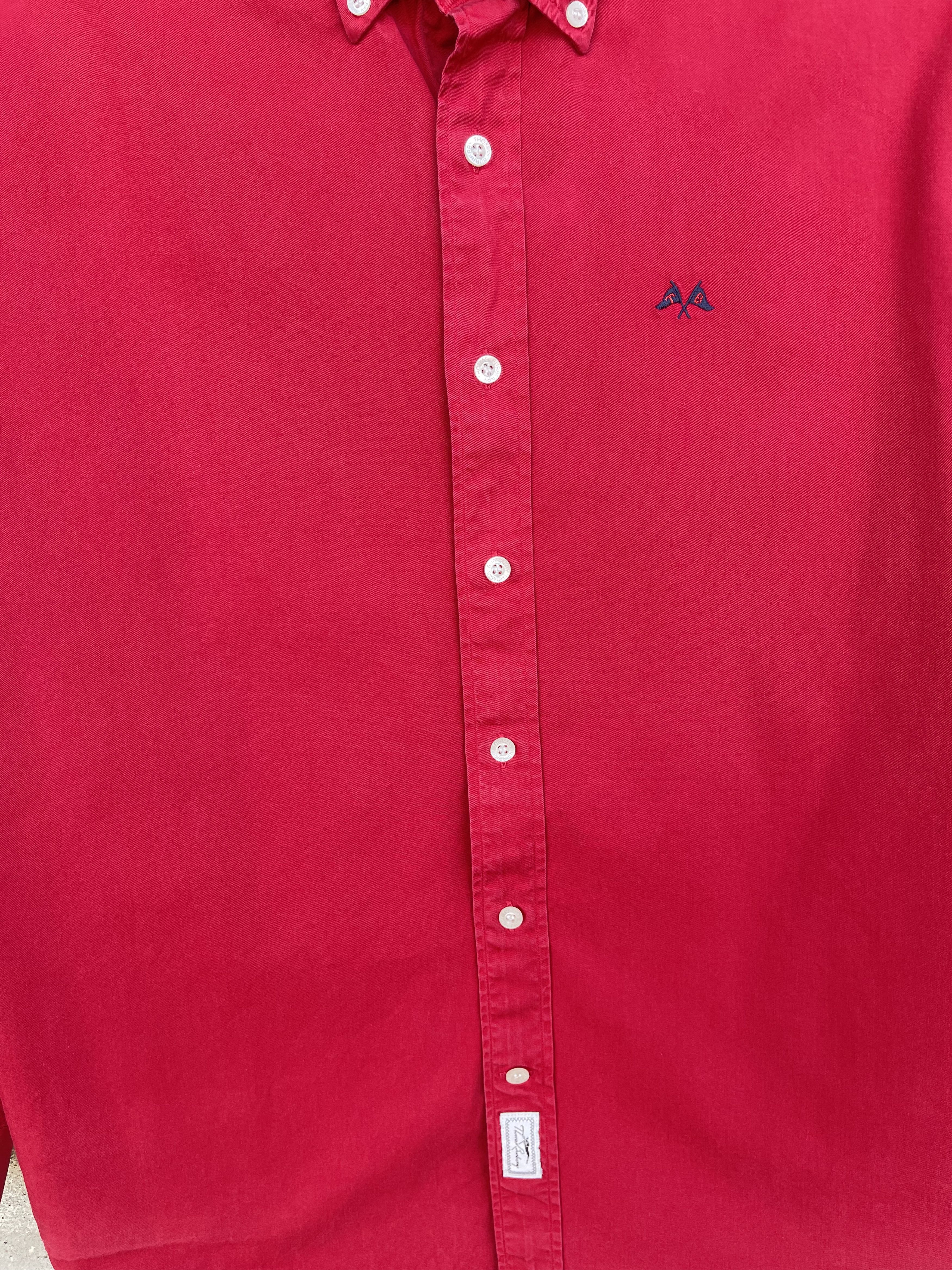 Burberry 🔥 Burberry TB red shirt cotton size xl Size US XL / EU 56 / 4 - 5 Thumbnail