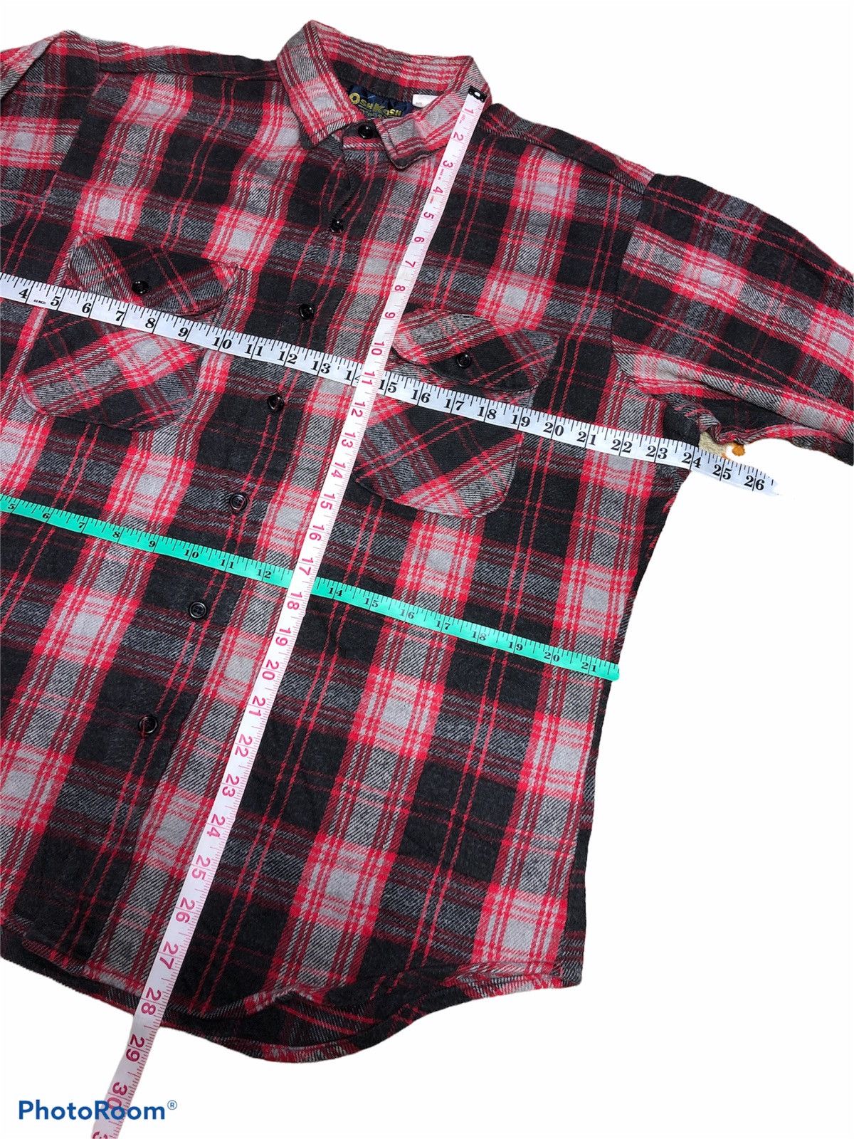 Oshkosh × Vintage VTGE OSHKOSH FLANNEL Size US L / EU 52-54 / 3 - 3 Thumbnail