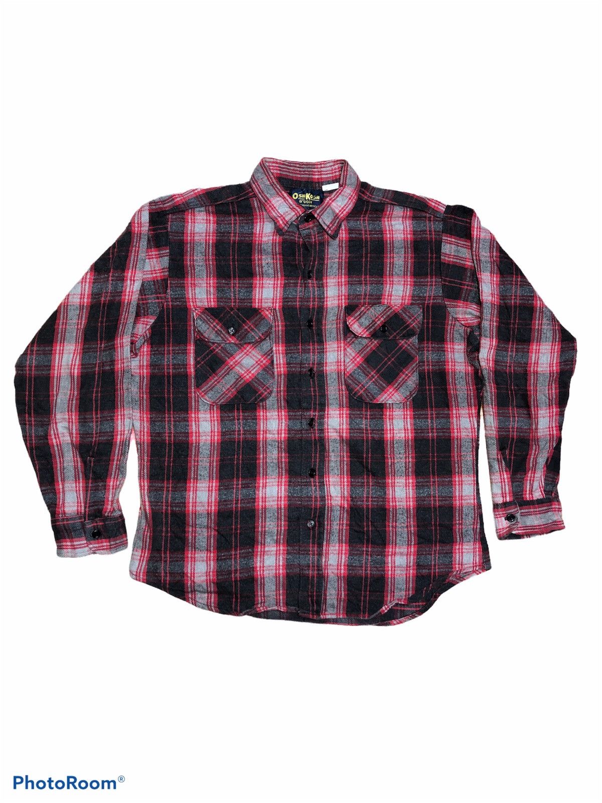 Oshkosh × Vintage VTGE OSHKOSH FLANNEL Size US L / EU 52-54 / 3 - 1 Thumbnail