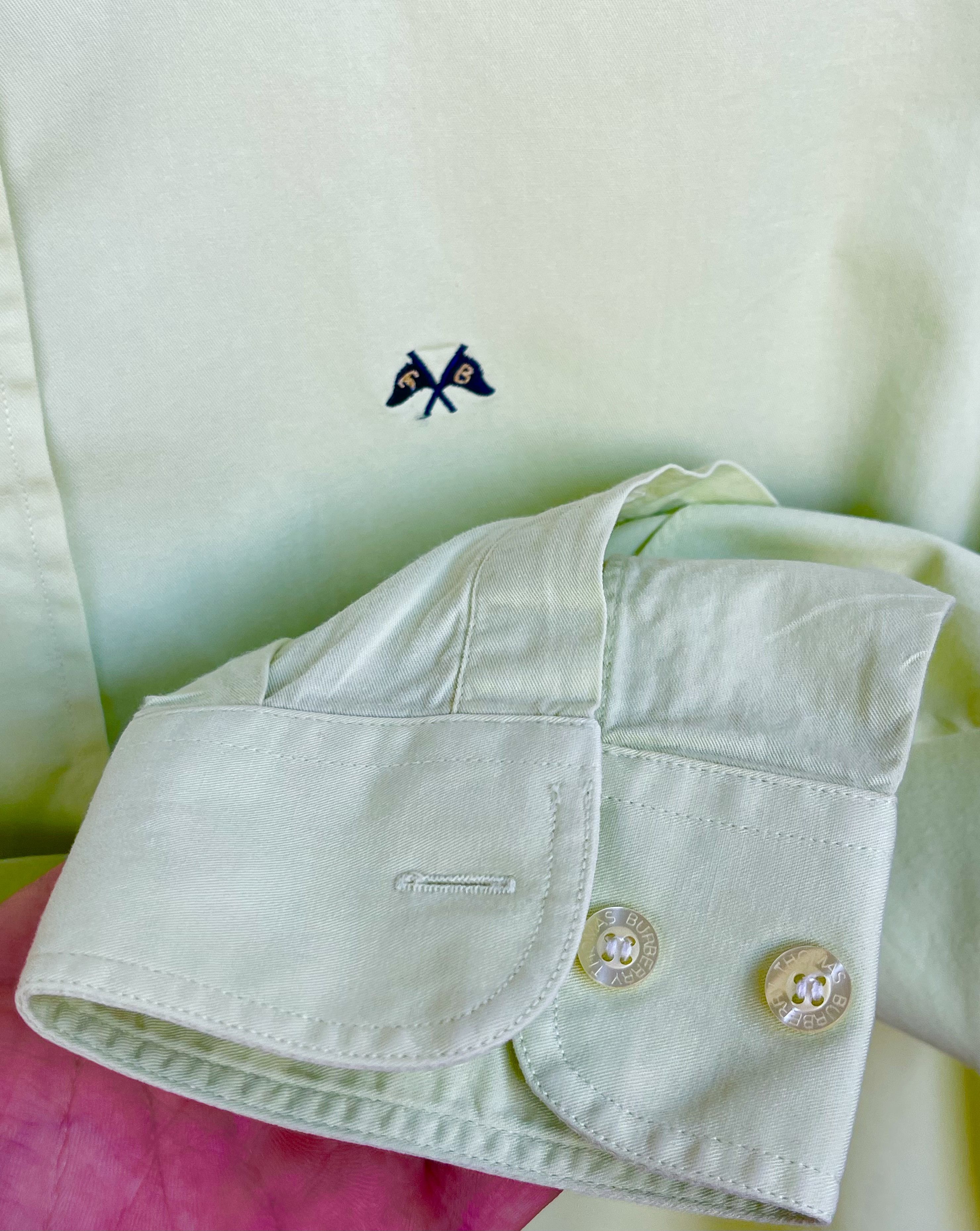 Burberry 🔥 Burberry TB shirt size L green Size US L / EU 52-54 / 3 - 3 Thumbnail