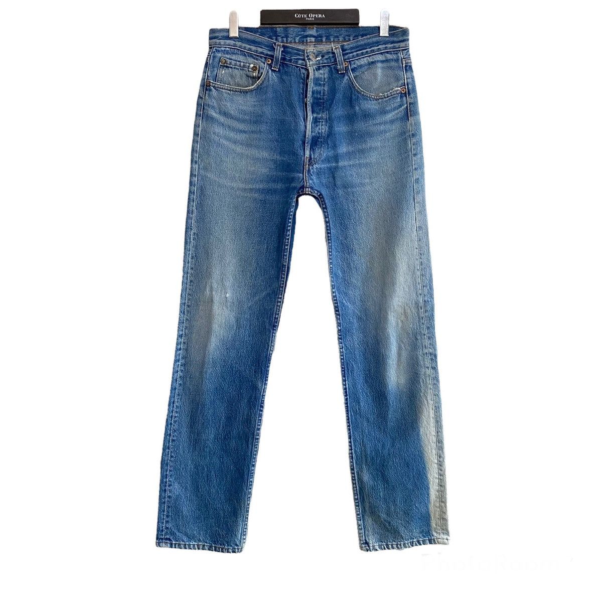 Levi's Vintage 80s Levis 501 Sunfaded Jeans Made in USA 32x32 Size US 32 / EU 48 - 1 Thumbnail