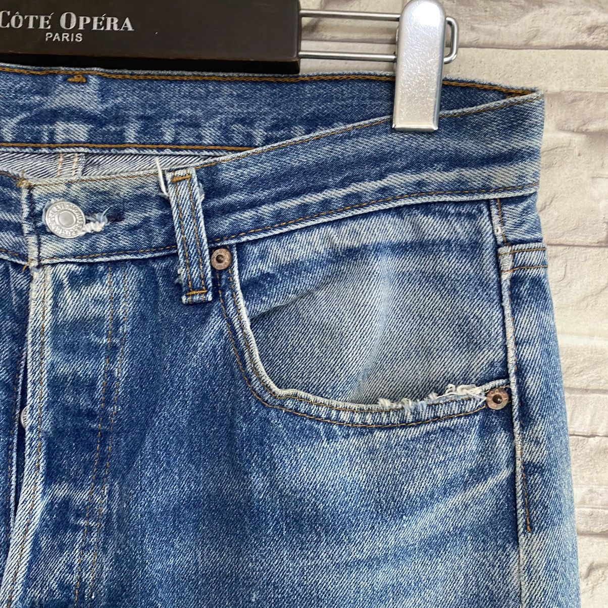 Levi's Vintage 80s Levis 501 Sunfaded Jeans Made in USA 32x32 Size US 32 / EU 48 - 11 Thumbnail