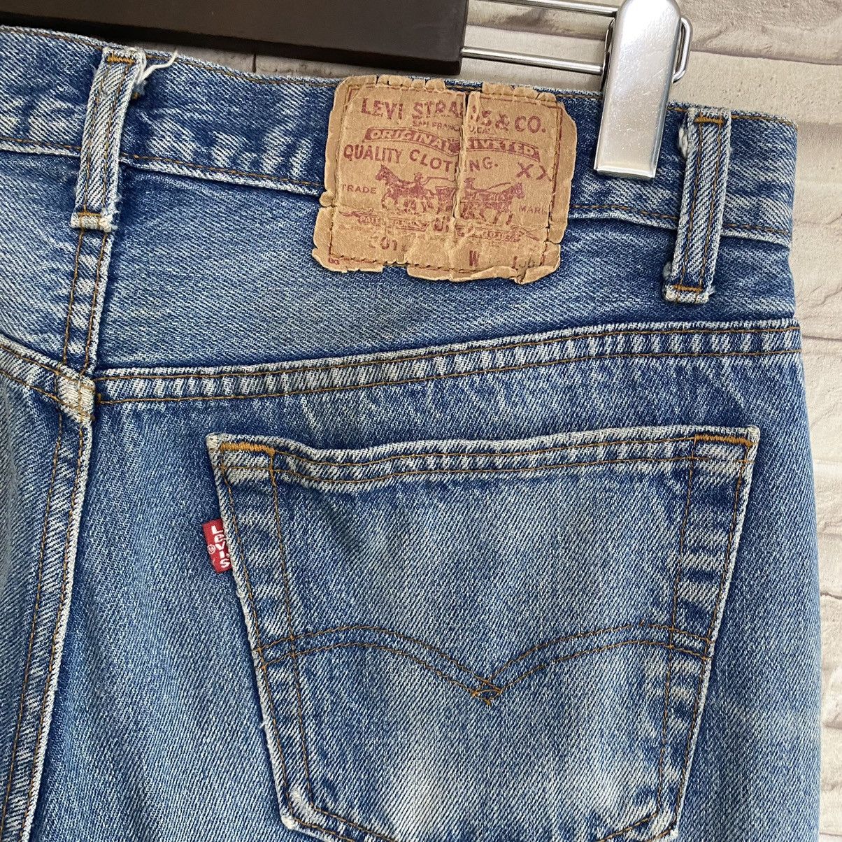 Levi's Vintage 80s Levis 501 Sunfaded Jeans Made in USA 32x32 Size US 32 / EU 48 - 15 Thumbnail