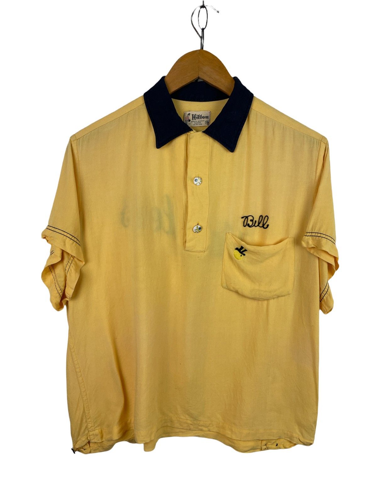 Sports Specialties × Vintage Vintage Koehler’s Hilton Single Needle Rayon Bowling Shirt Size US M / EU 48-50 / 2 - 2 Thumbnail