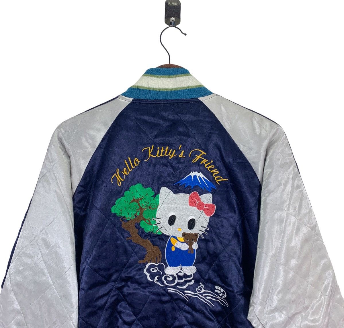 Japanese Brand Vintage Hello Kitty Sukajan Reversible Satin Velvet Jacket Size US M / EU 48-50 / 2 - 9 Thumbnail
