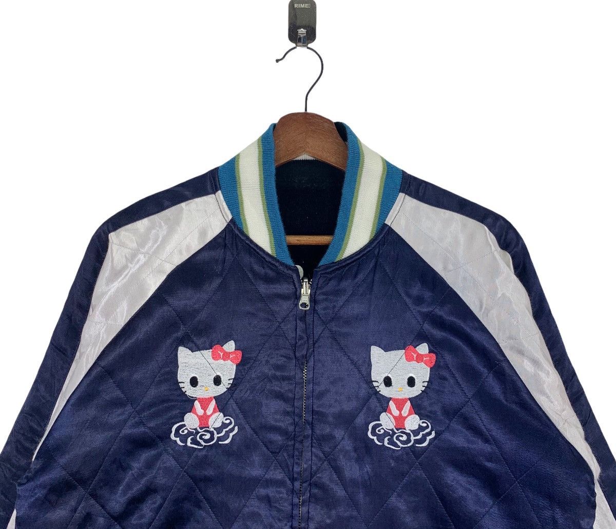 Japanese Brand Vintage Hello Kitty Sukajan Reversible Satin Velvet Jacket Size US M / EU 48-50 / 2 - 13 Thumbnail