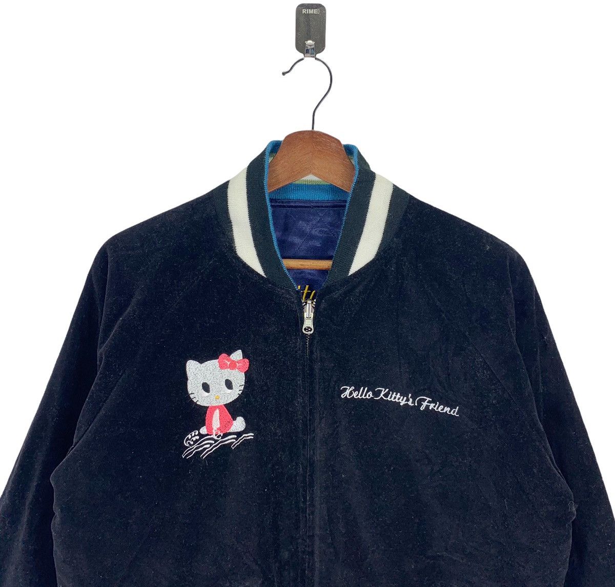Japanese Brand Vintage Hello Kitty Sukajan Reversible Satin Velvet Jacket Size US M / EU 48-50 / 2 - 6 Thumbnail