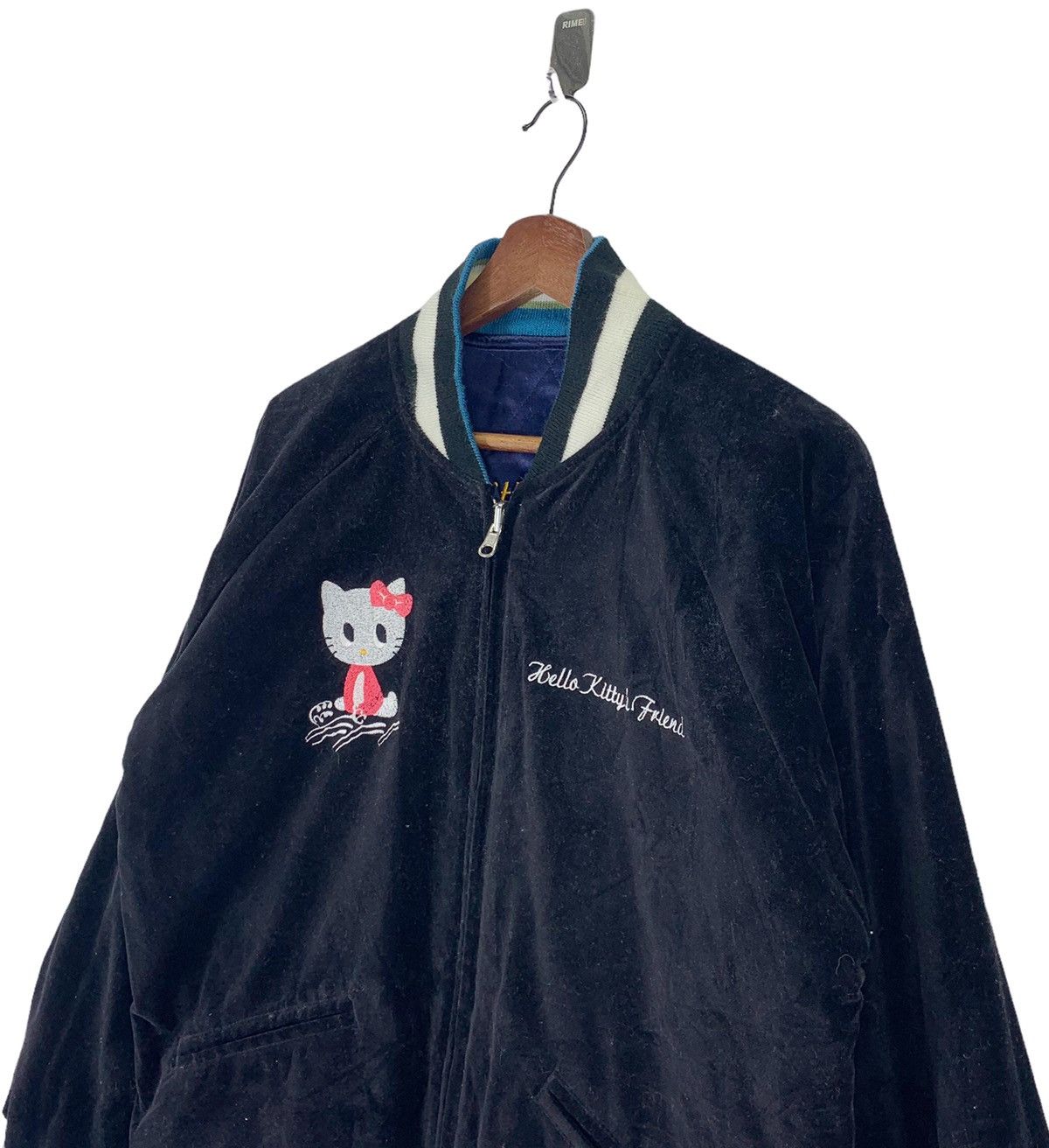 Japanese Brand Vintage Hello Kitty Sukajan Reversible Satin Velvet Jacket Size US M / EU 48-50 / 2 - 5 Thumbnail