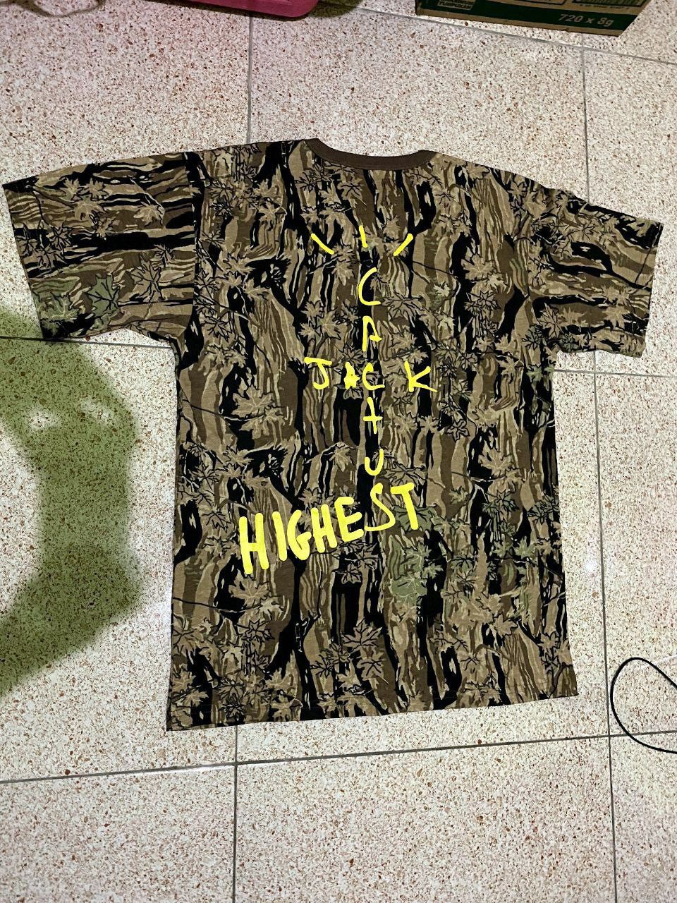 travis scott jordan cactus jack highest t shirt brown