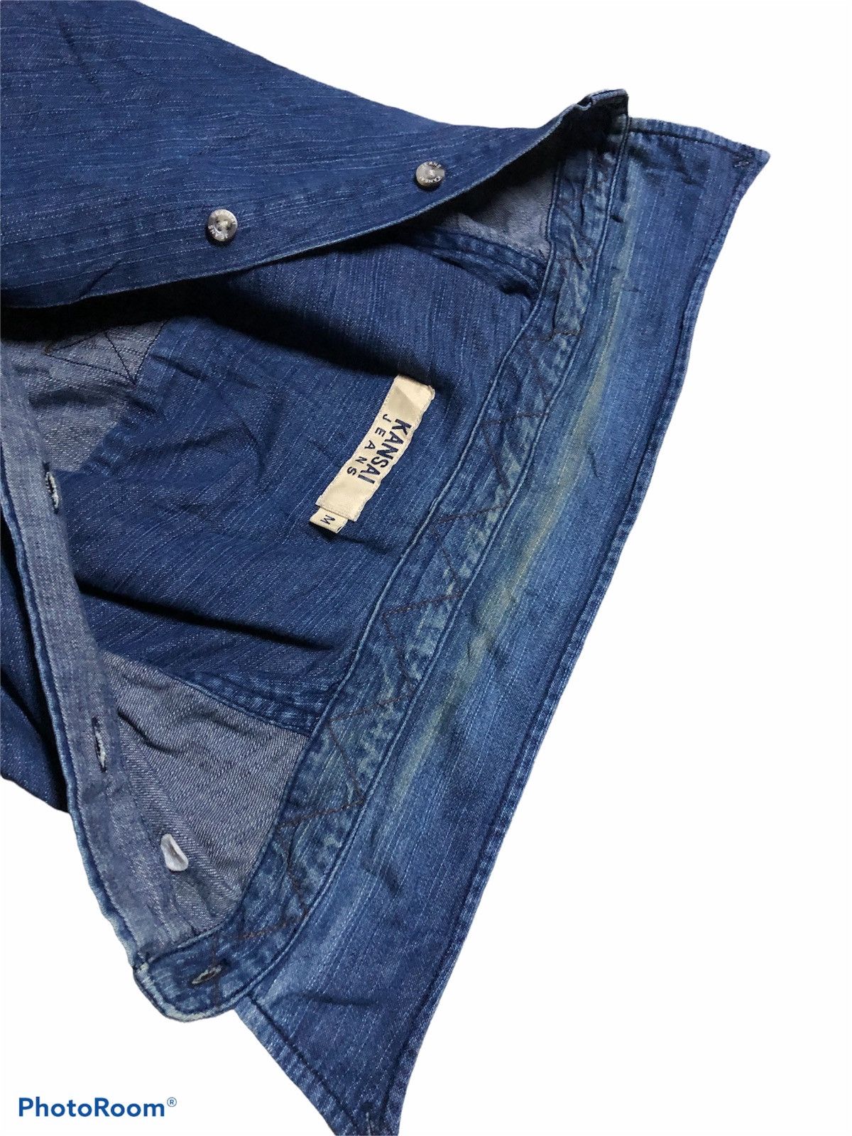 Japanese Brand × Kansai Yamamoto KANSAI JEANS DENIM BUTTON SHIRT Size US M / EU 48-50 / 2 - 7 Thumbnail