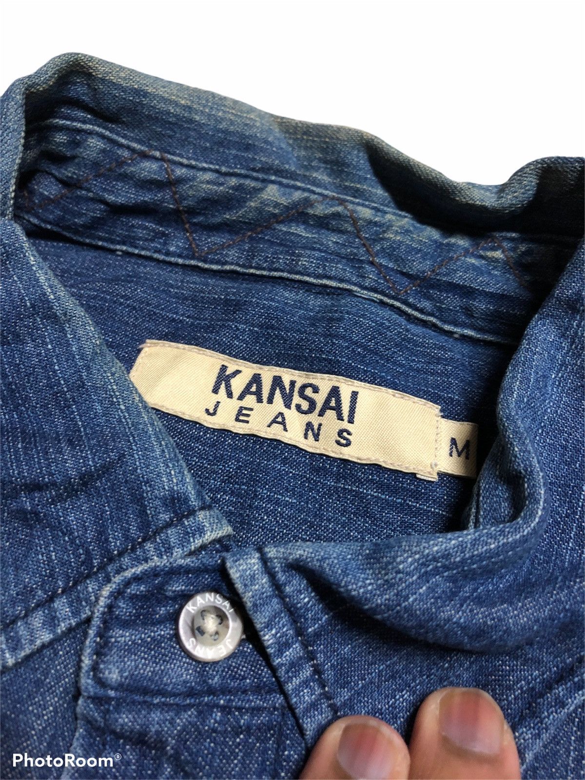 Japanese Brand × Kansai Yamamoto KANSAI JEANS DENIM BUTTON SHIRT Size US M / EU 48-50 / 2 - 5 Thumbnail