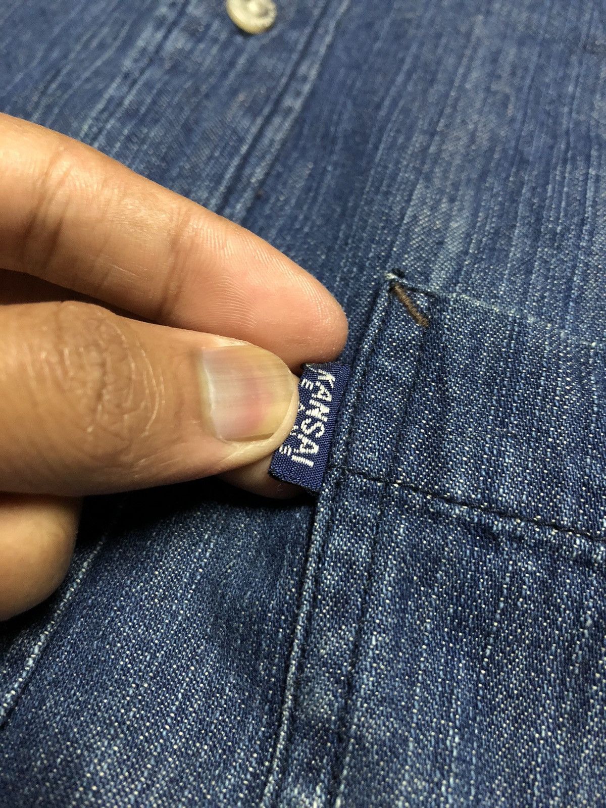 Japanese Brand × Kansai Yamamoto KANSAI JEANS DENIM BUTTON SHIRT Size US M / EU 48-50 / 2 - 4 Thumbnail