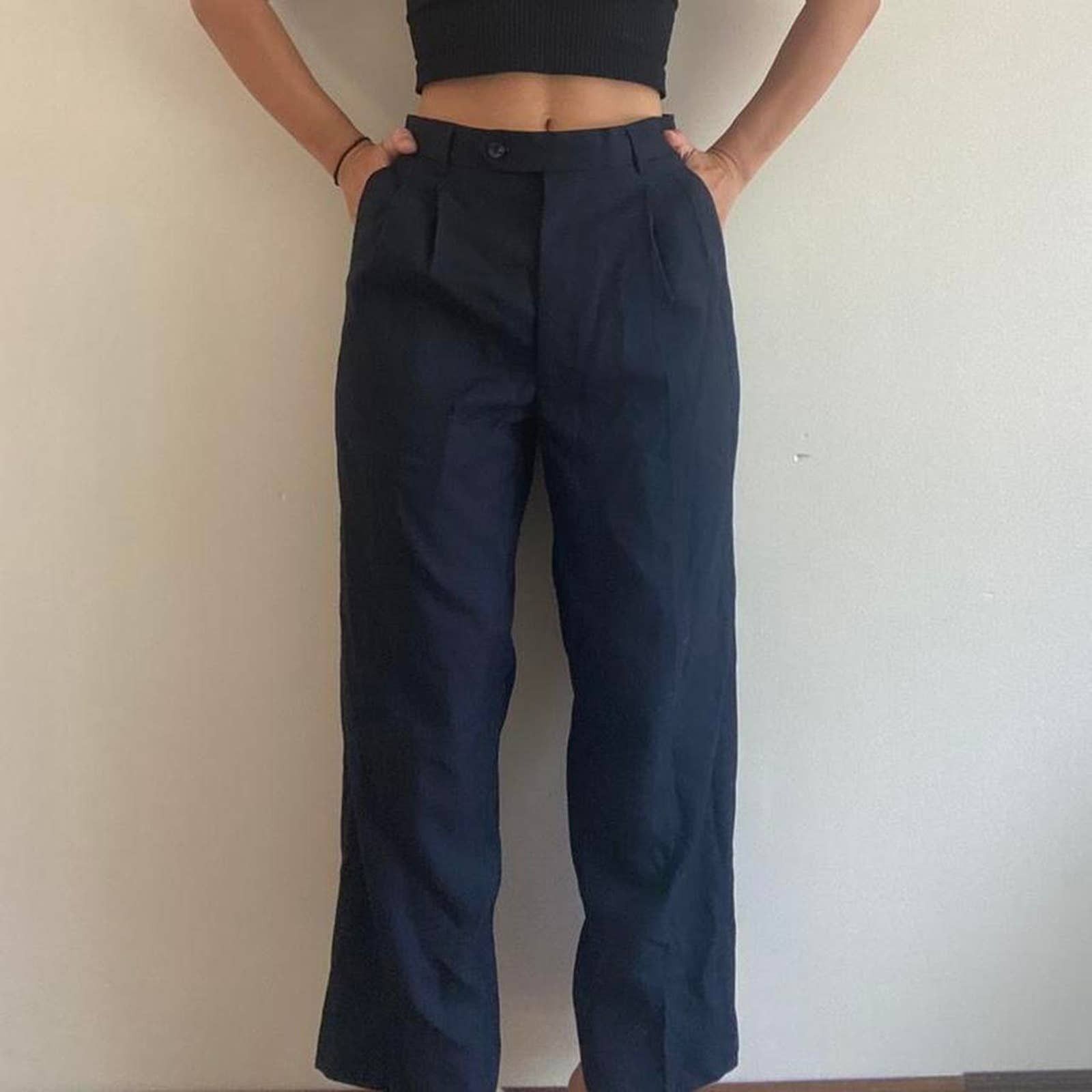 Other Navy blue vintage dress pants 30S 30" waist Size US 30 / EU 46 - 1 Thumbnail