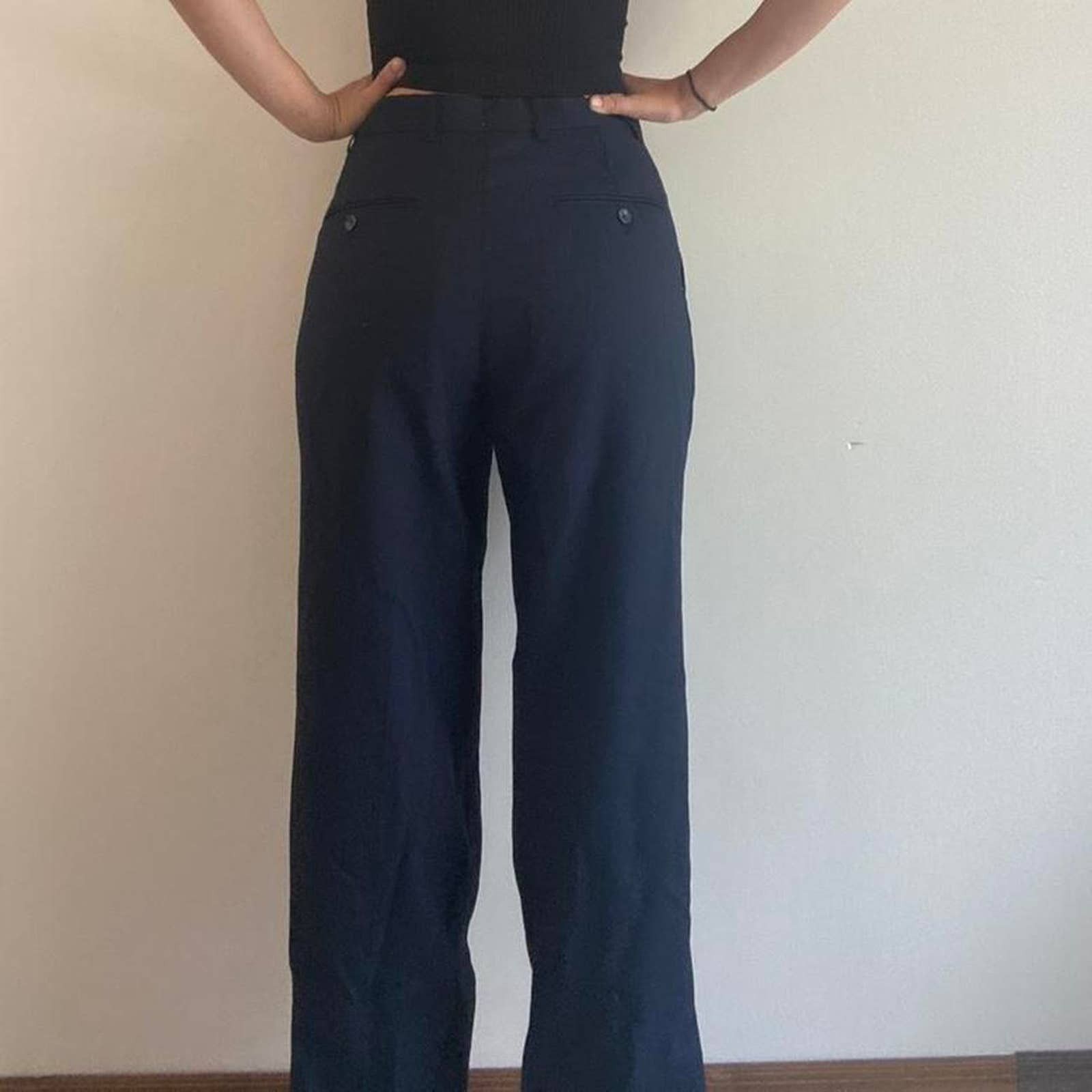 Other Navy blue vintage dress pants 30S 30" waist Size US 30 / EU 46 - 2 Thumbnail