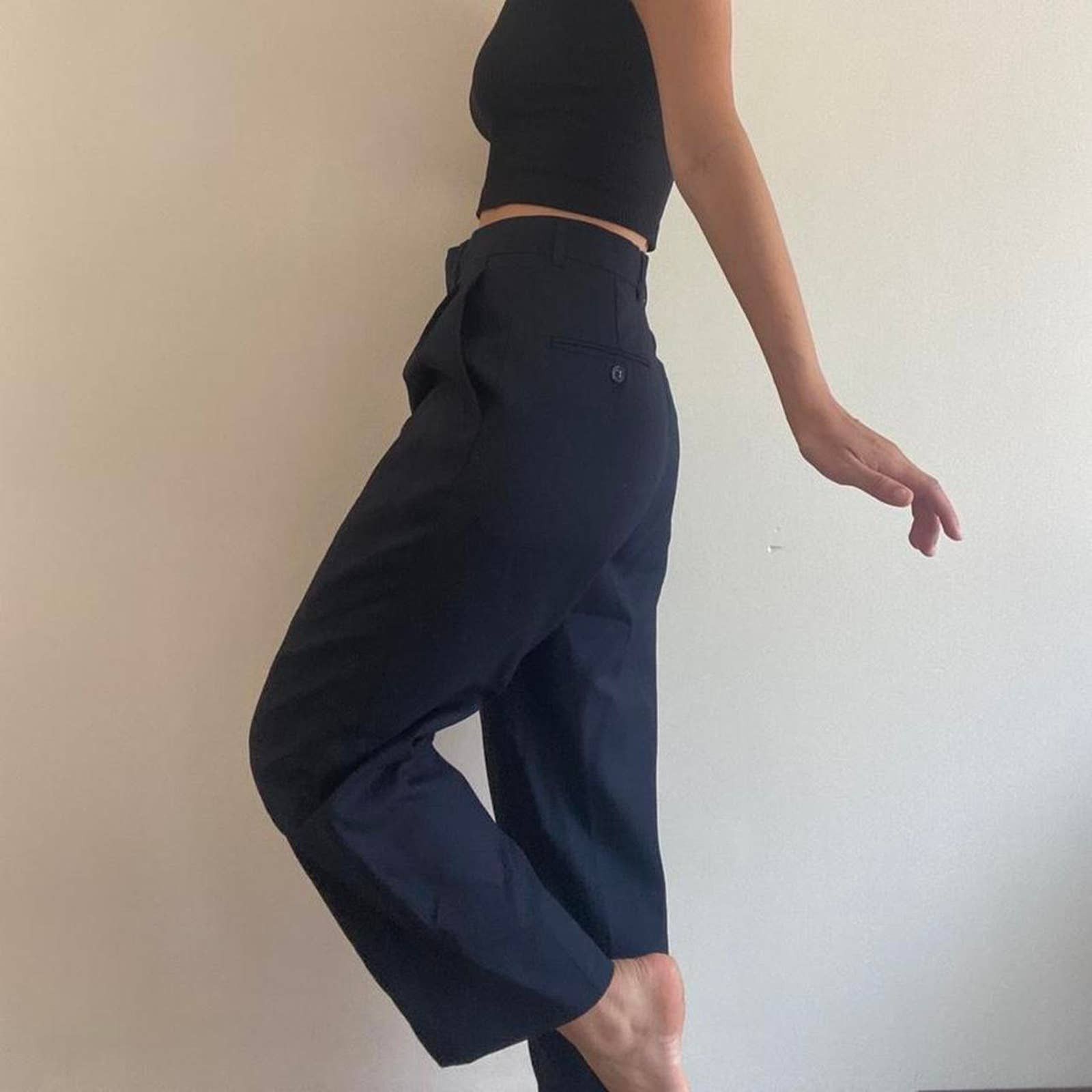 Other Navy blue vintage dress pants 30S 30" waist Size US 30 / EU 46 - 3 Thumbnail