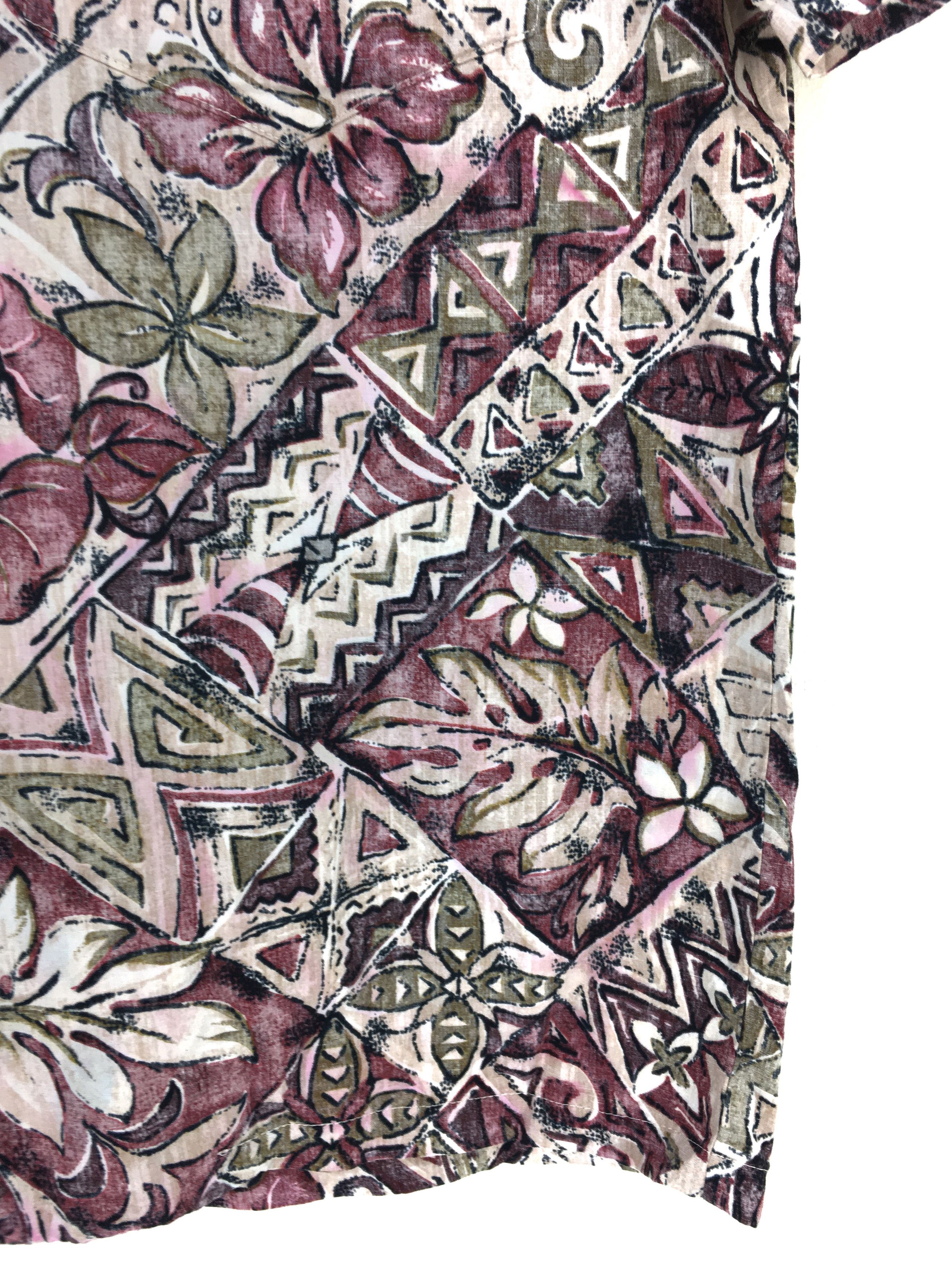 Vintage Vintage ROYAL CREATIONS Taro Leaf Geometry Hawaiian Shirt Size US M / EU 48-50 / 2 - 4 Thumbnail