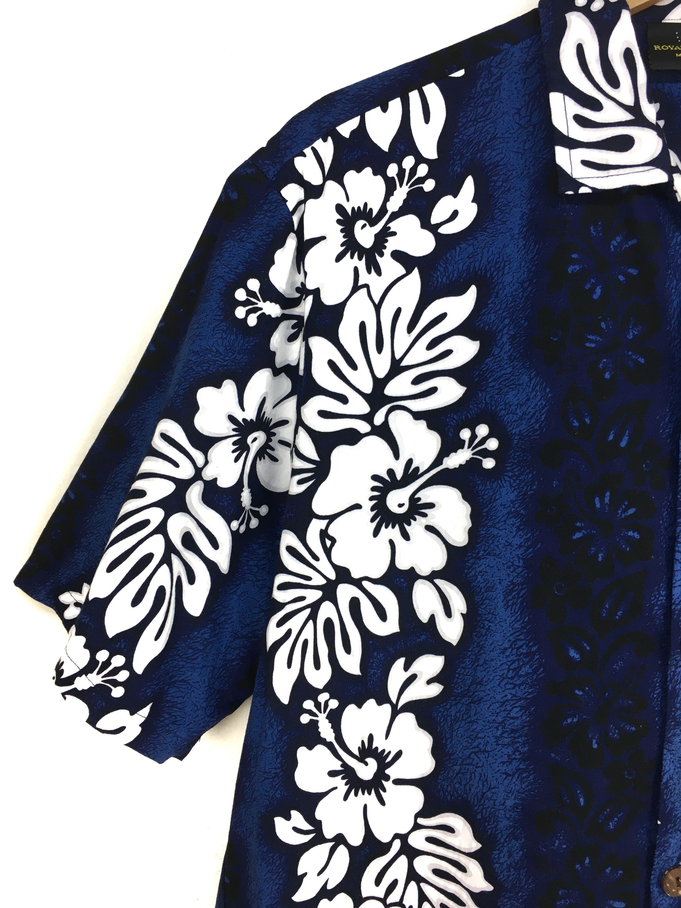 Vintage Vintage ROYAL CREATIONS Panel Border Floral Hawaiian Shirt Size US S / EU 44-46 / 1 - 2 Thumbnail