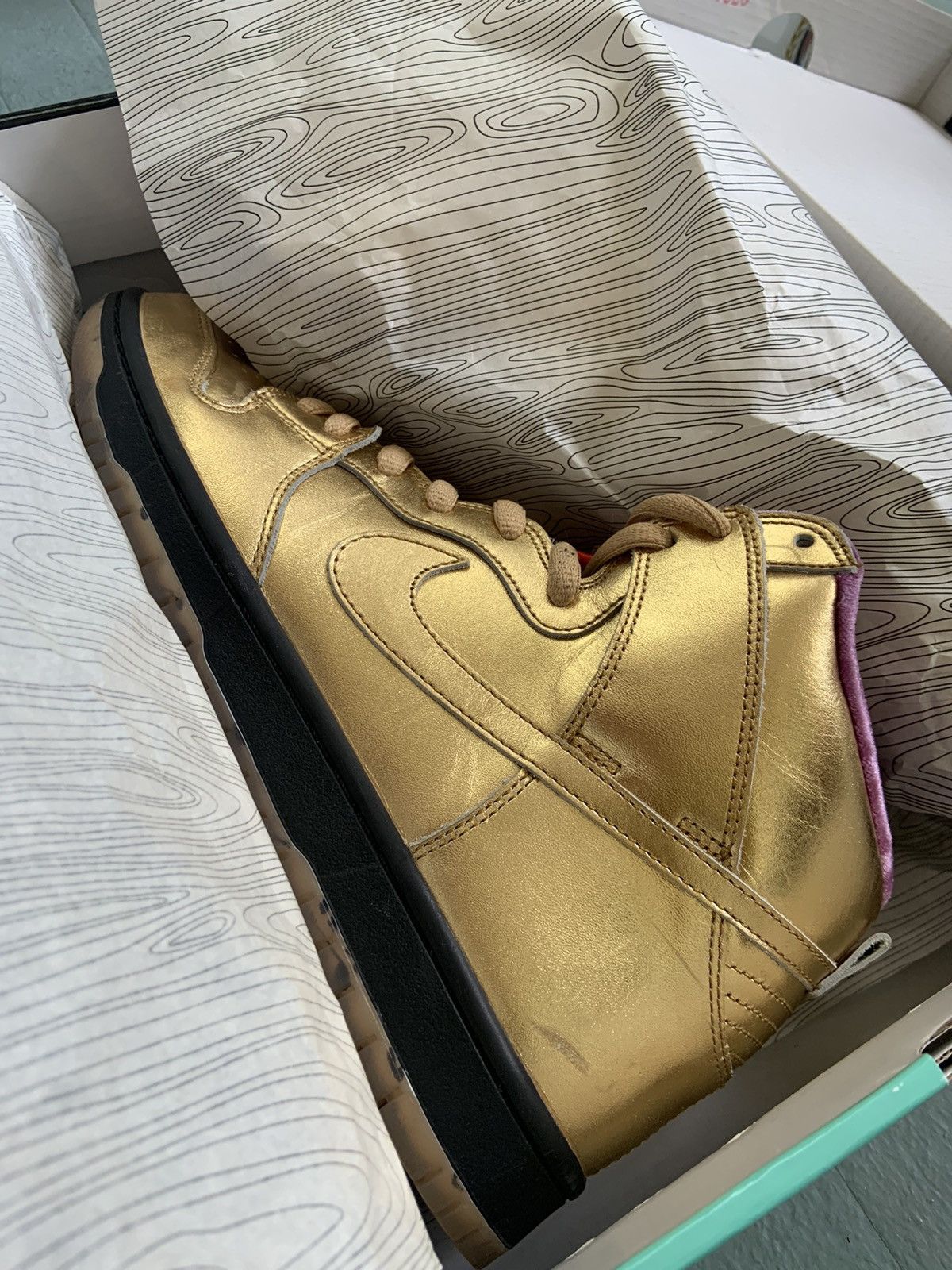 Nike Humidity x Dunk High SB Trumpet 2018 Size US 9.5 / EU 42-43 - 7 Thumbnail