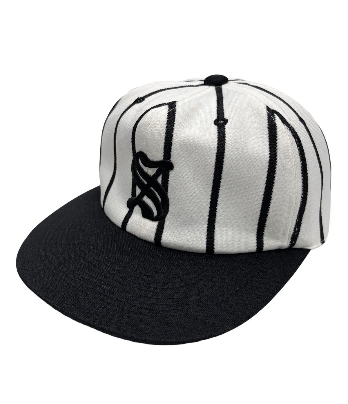 Japanese Brand 🔥Vintage 90’s REWARD Japan Stripes Baseball Hat Hip Hop Size ONE SIZE - 5 Thumbnail