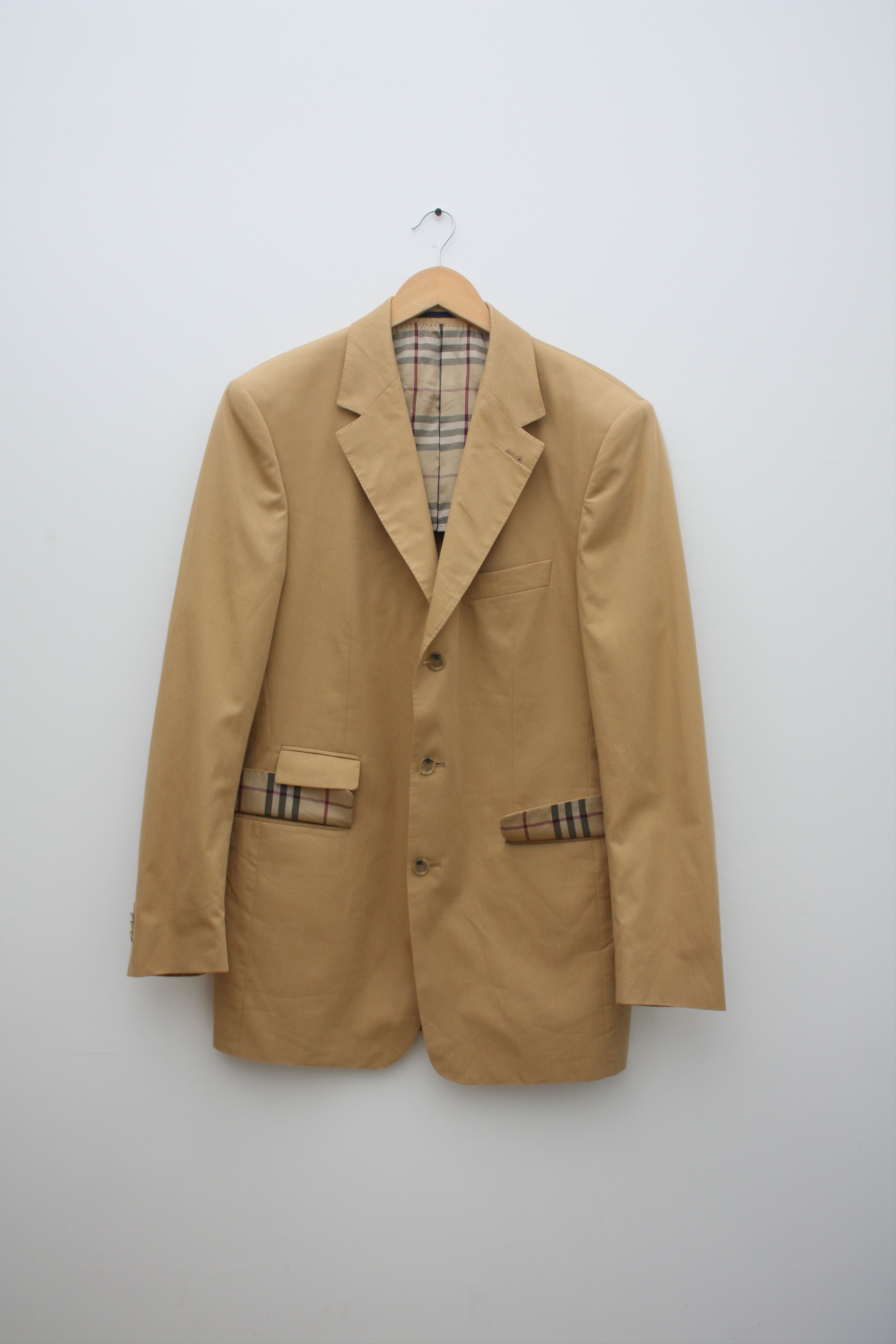 Burberry Burberry Beige Nova Check Blazer Size 48R - 2 Thumbnail