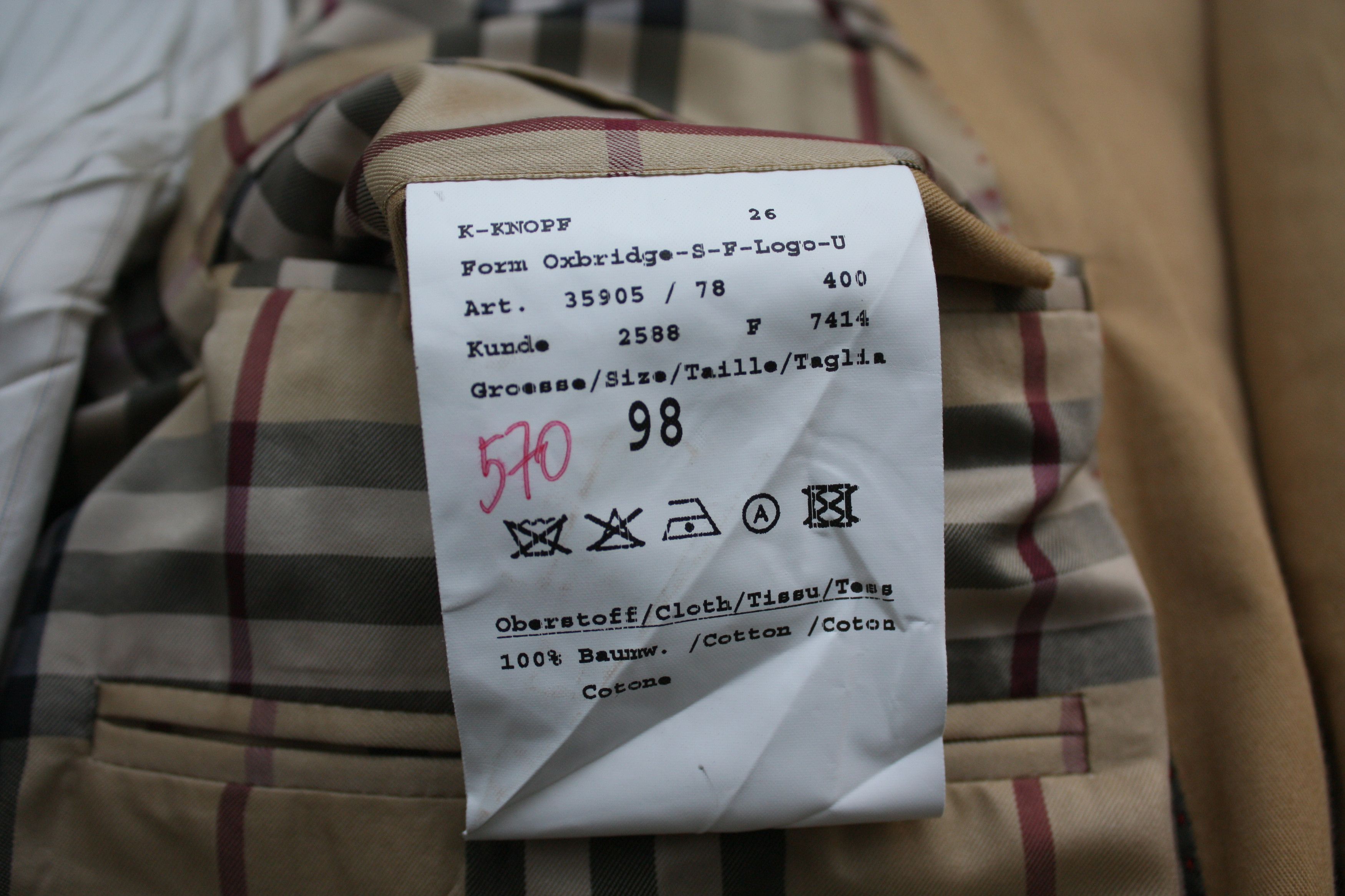 Burberry Burberry Beige Nova Check Blazer Size 48R - 6 Thumbnail