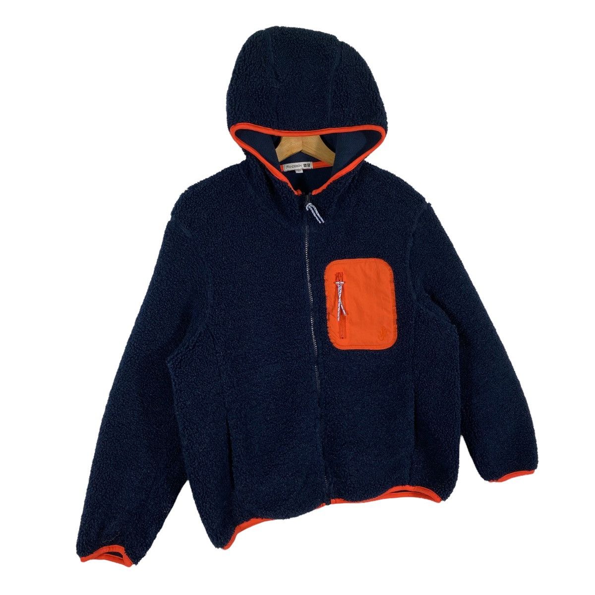 Vintage Japanese Brand Sherpa Fleece Hoodie