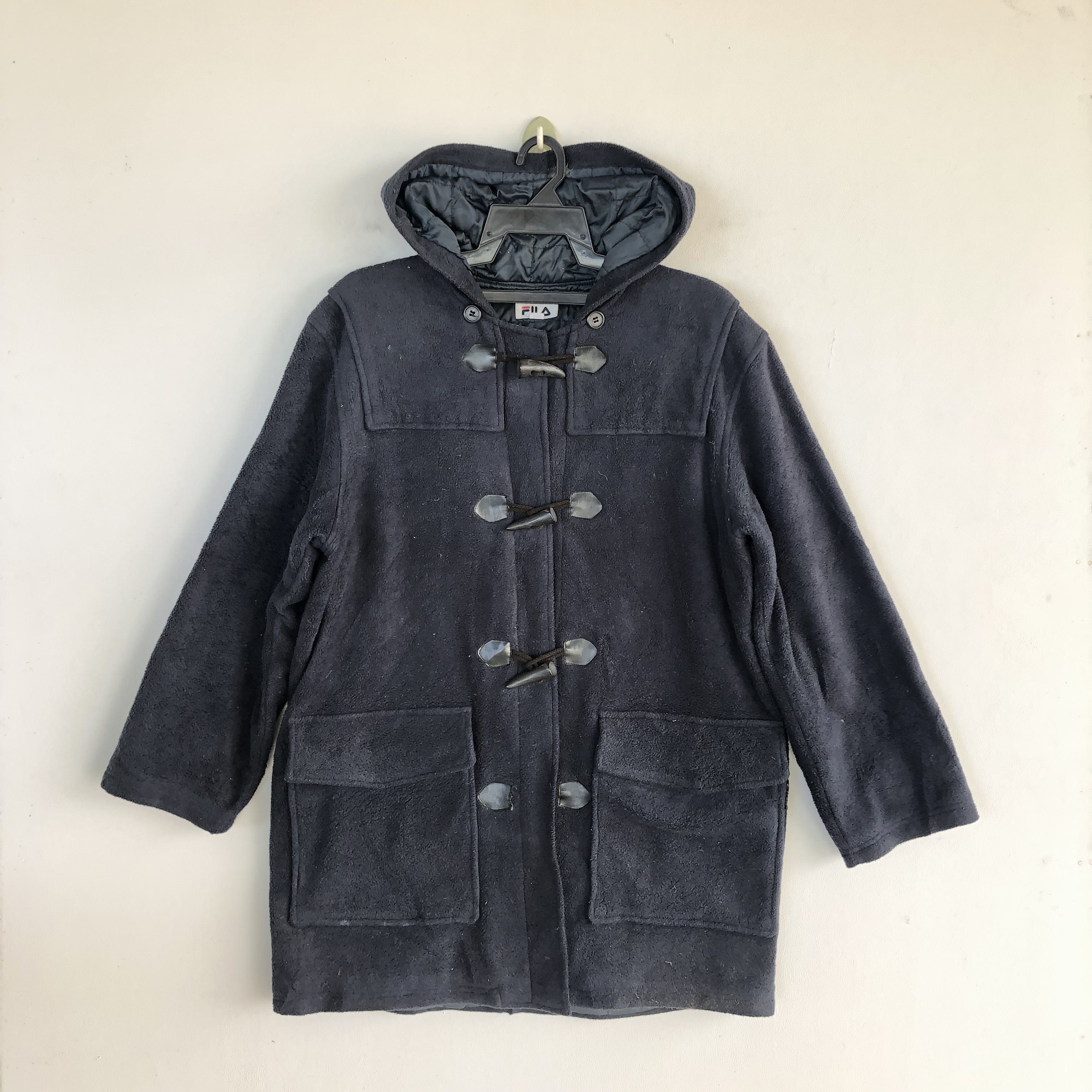 Vintage Fila Jacket Fila Hoodie Long Coat Peacoat