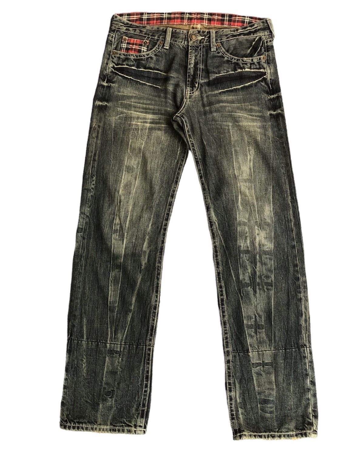 Seditionaries Last Drop🔥Rare🔥Japanese Brand Theoria Design Skulls Jeans Size US 35 - 2 Thumbnail