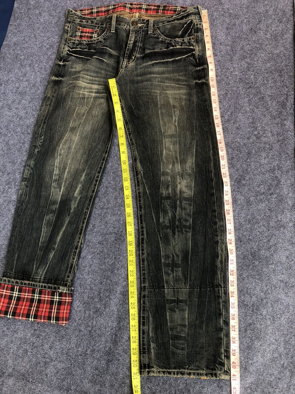 Seditionaries Last Drop🔥Rare🔥Japanese Brand Theoria Design Skulls Jeans Size US 35 - 10 Thumbnail