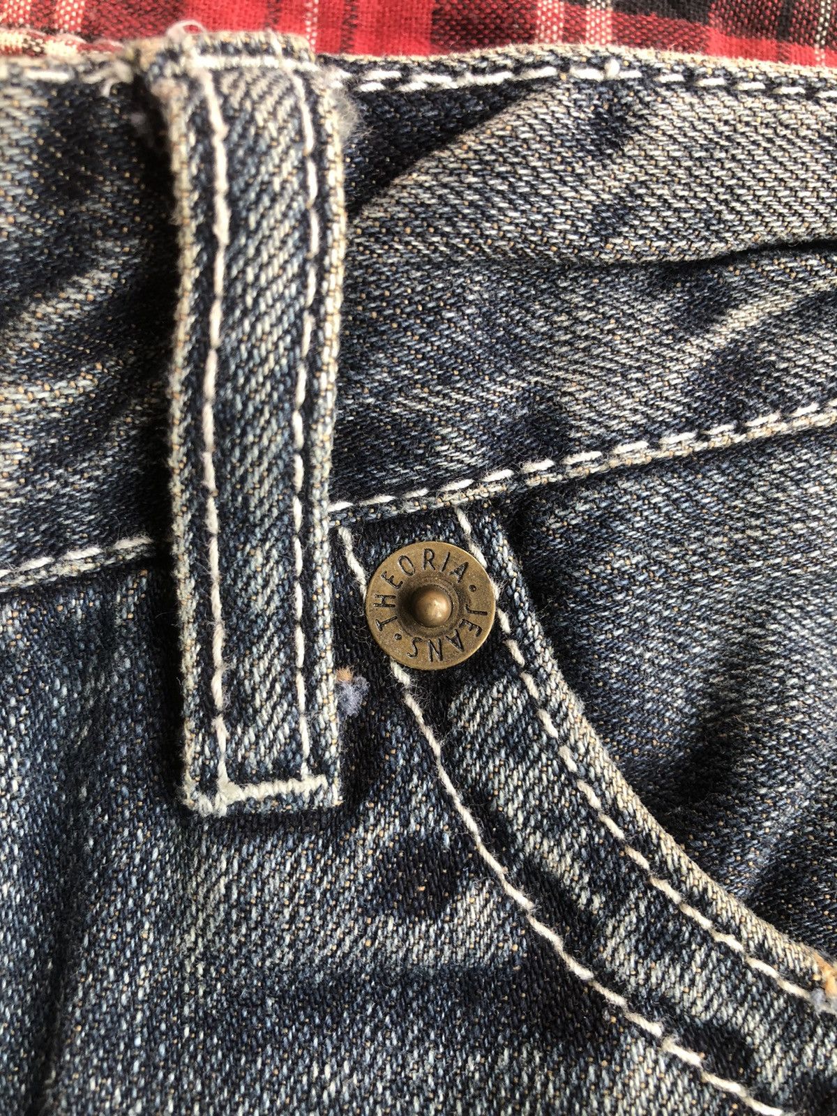 Seditionaries Last Drop🔥Rare🔥Japanese Brand Theoria Design Skulls Jeans Size US 35 - 4 Thumbnail