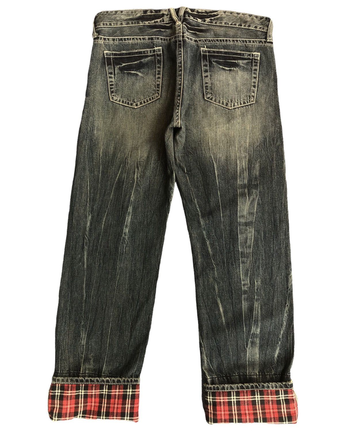Seditionaries Last Drop🔥Rare🔥Japanese Brand Theoria Design Skulls Jeans Size US 35 - 3 Thumbnail