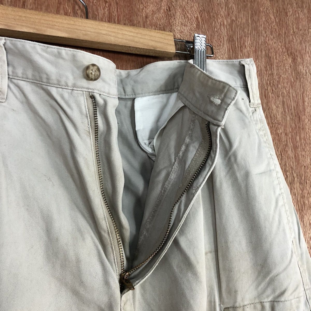 Japanese Brand Eagles White Multipocket thrashed Cargo Pants #H342 Size US 30 / EU 46 - 10 Thumbnail