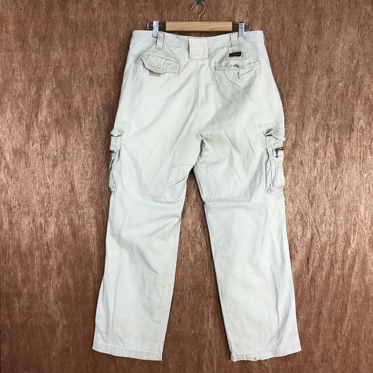 Japanese Brand Eagles White Multipocket thrashed Cargo Pants #H342 Size US 30 / EU 46 - 11 Thumbnail
