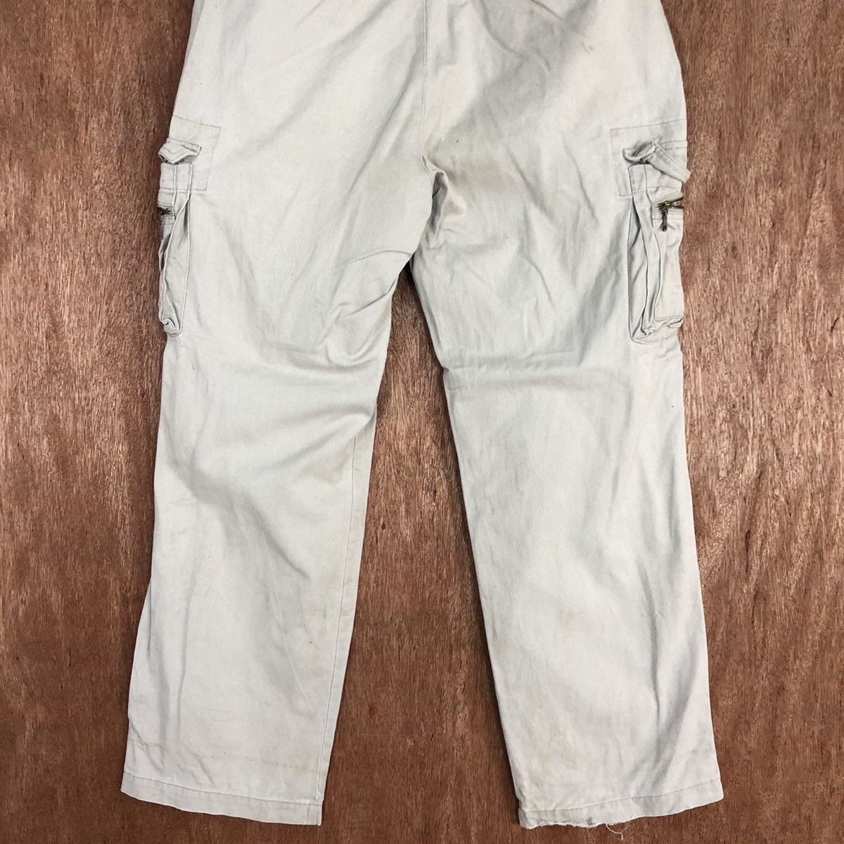 Japanese Brand Eagles White Multipocket thrashed Cargo Pants #H342 Size US 30 / EU 46 - 13 Thumbnail