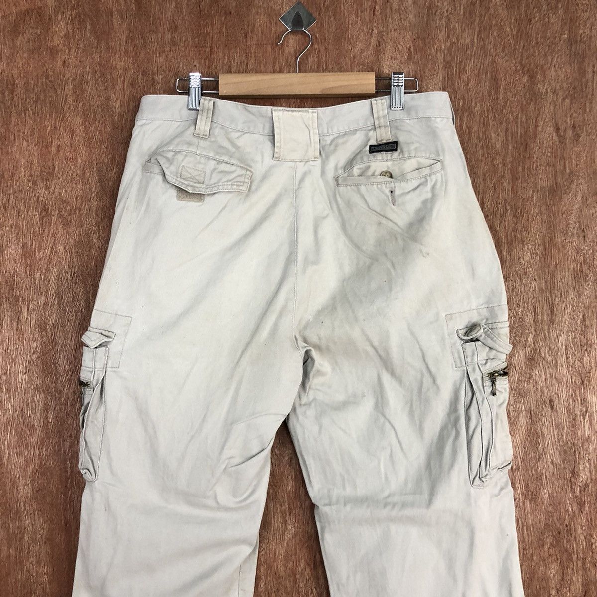 Japanese Brand Eagles White Multipocket thrashed Cargo Pants #H342 Size US 30 / EU 46 - 12 Thumbnail