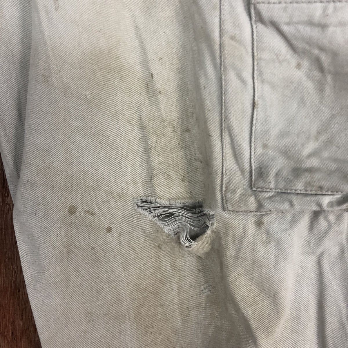 Japanese Brand Eagles White Multipocket thrashed Cargo Pants #H342 Size US 30 / EU 46 - 7 Thumbnail