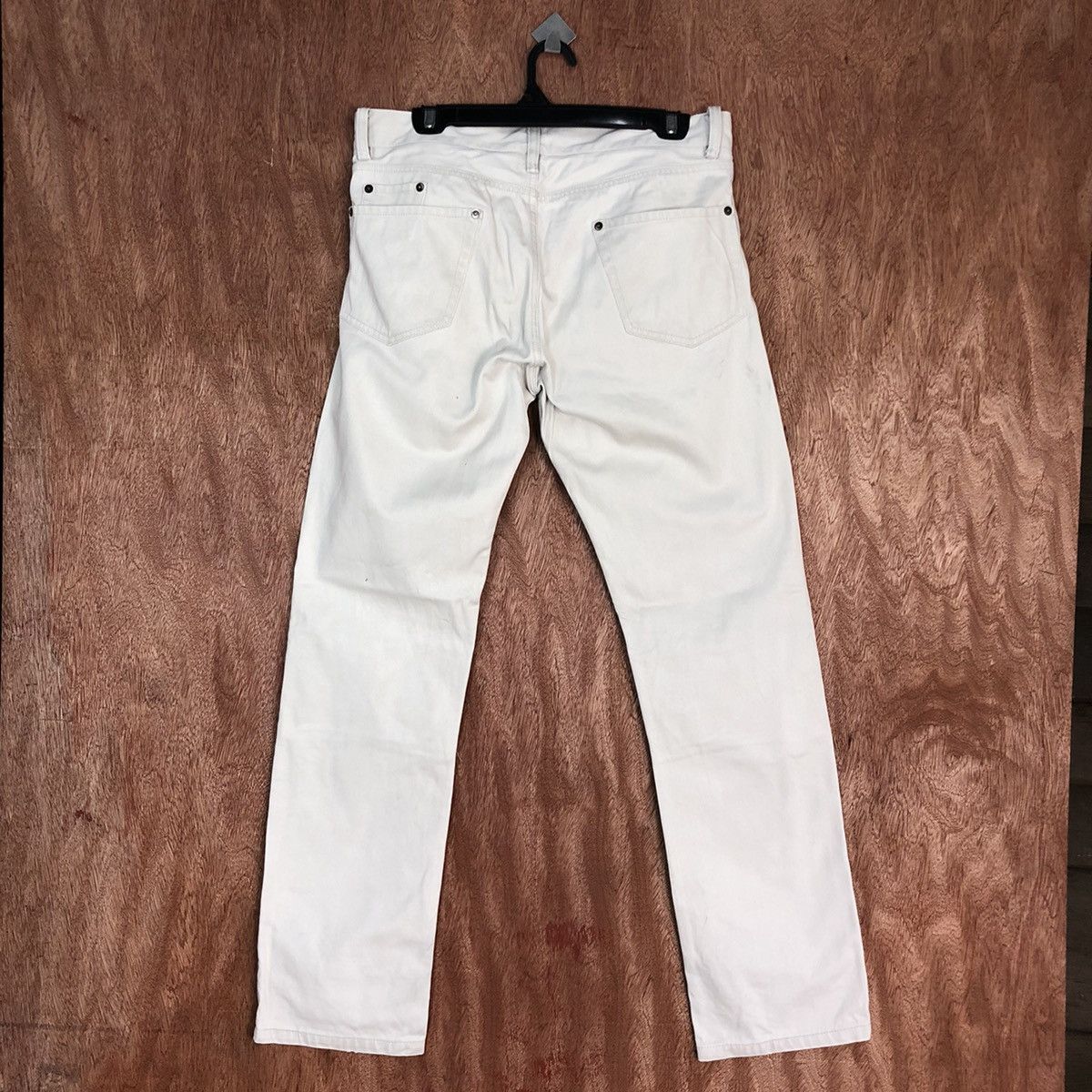 Japanese Brand Japan White double knee cargo Straight Pants #H341 Size US 32 / EU 48 - 6 Thumbnail