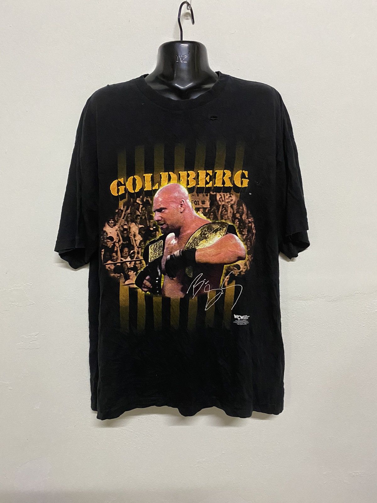 Vintage × WWE × WWF Vintage WCW Goldberg Tshirt Size US XXL / EU 58 / 5 - 1 Thumbnail