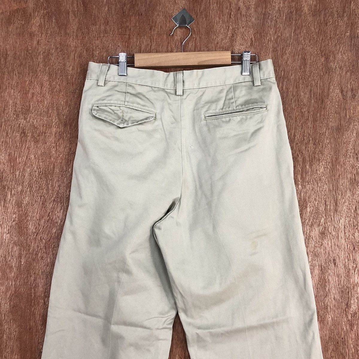 Levi's Levi’s Workers Cream Straight Pants #H338 Size US 31 - 7 Thumbnail