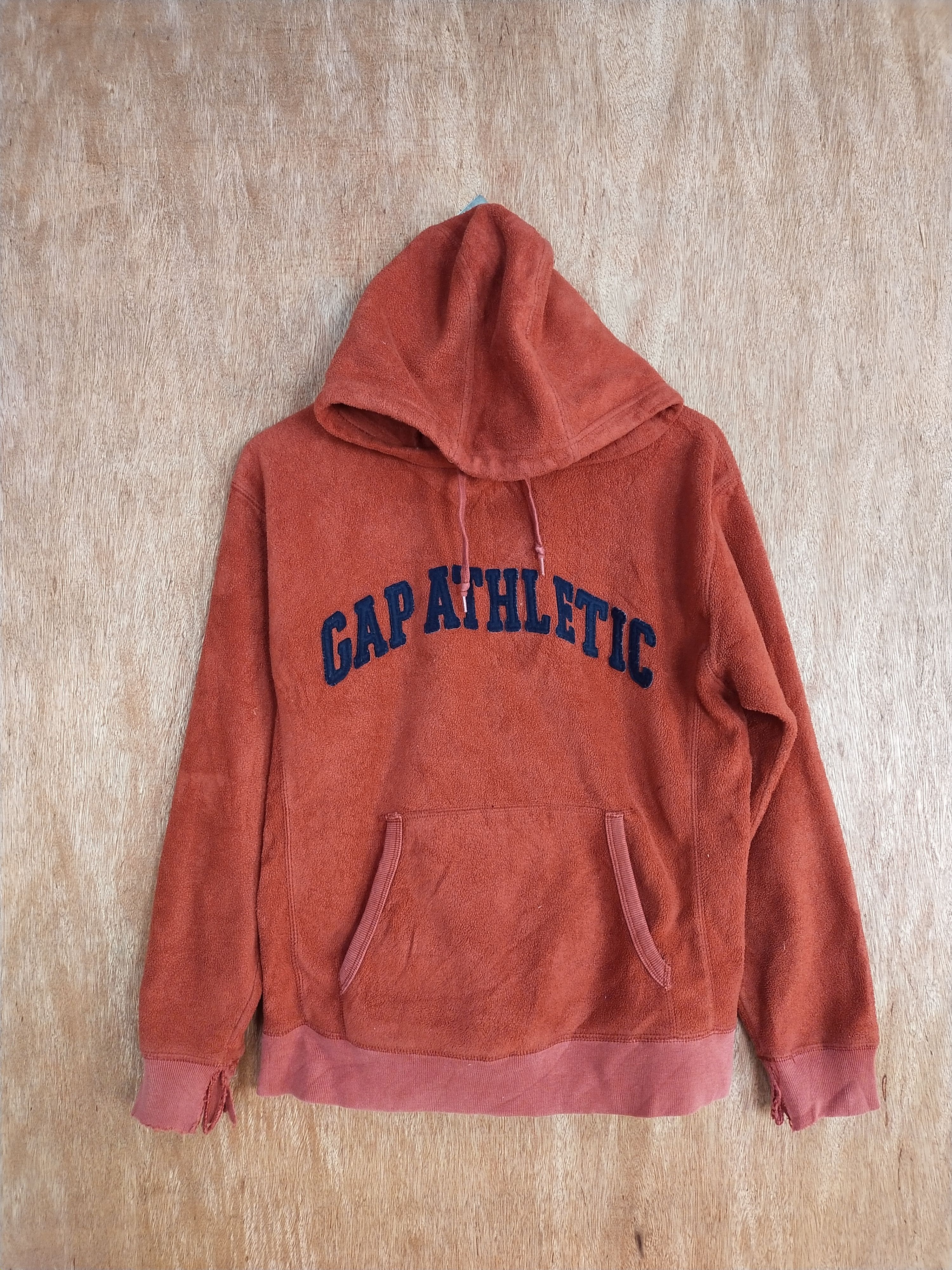 GAP Athletic dark red distressed sweatshirt hoodie #S185 - Main Image