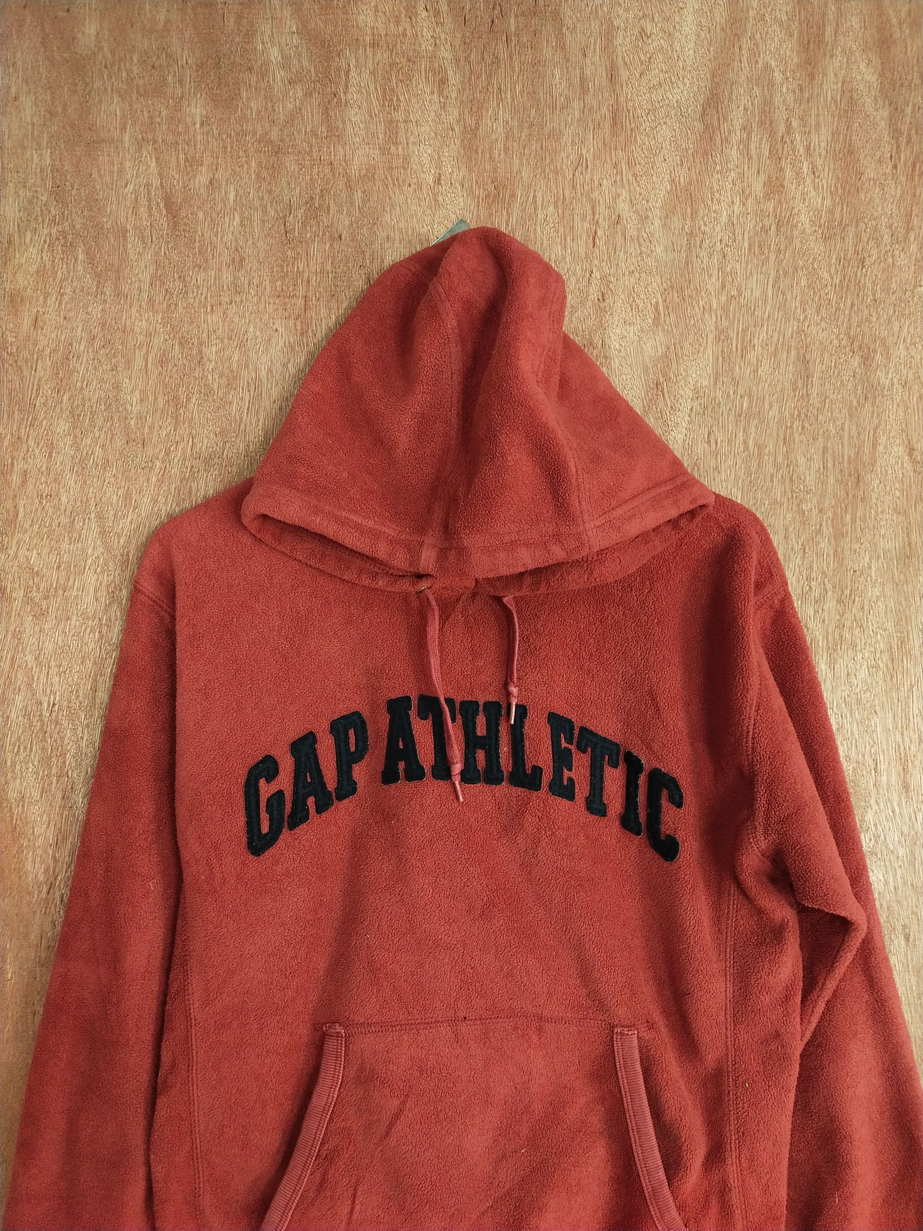 Gap GAP Athletic dark red distressed sweatshirt hoodie #S185 Size US M / EU 48-50 / 2 - 2 Thumbnail