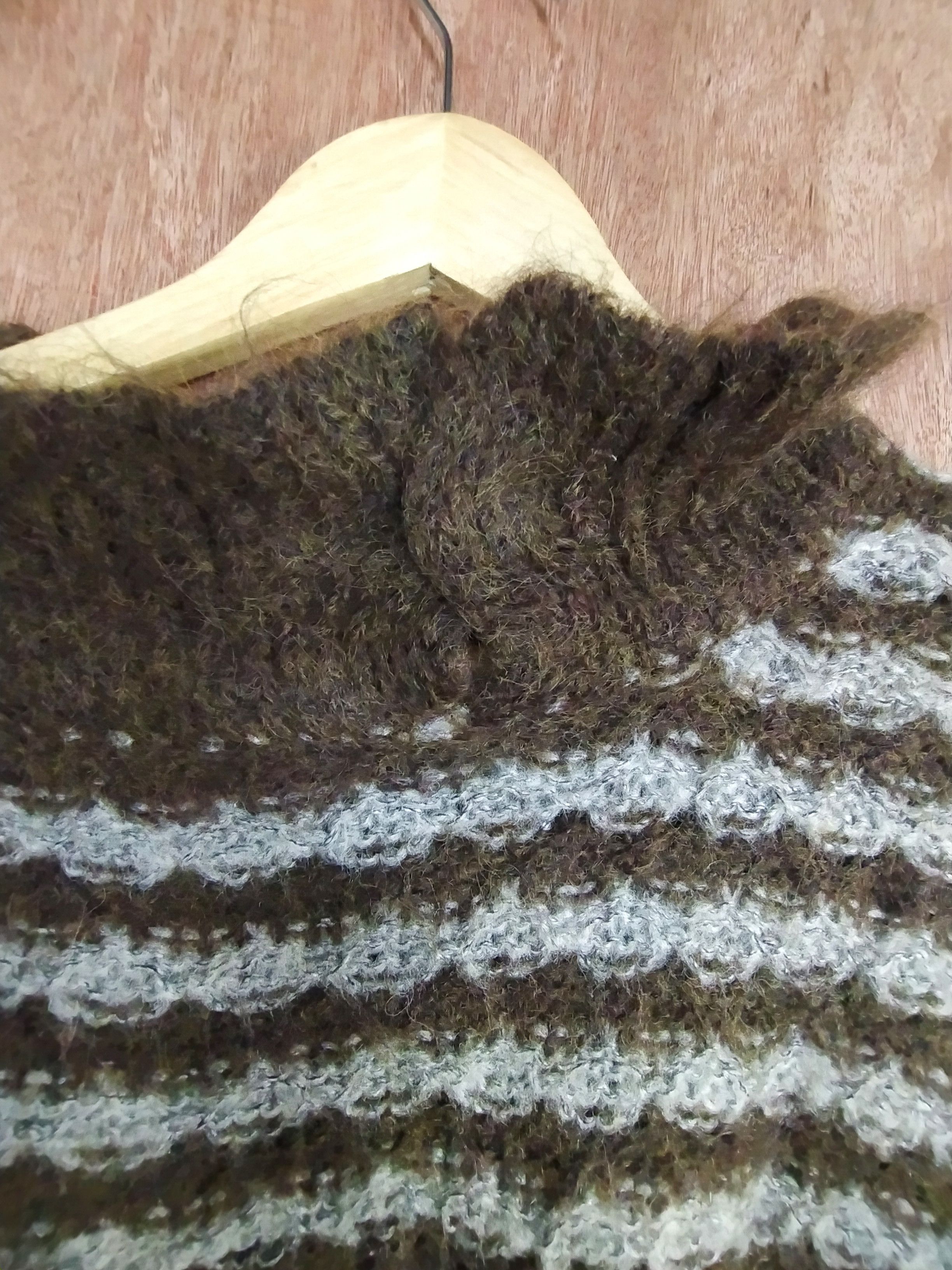 Homespun Knitwear × Japanese Brand × Vintage Gill Gray brown mohair shaggy knitwear vintage #S029 Size US S / EU 44-46 / 1 - 6 Thumbnail