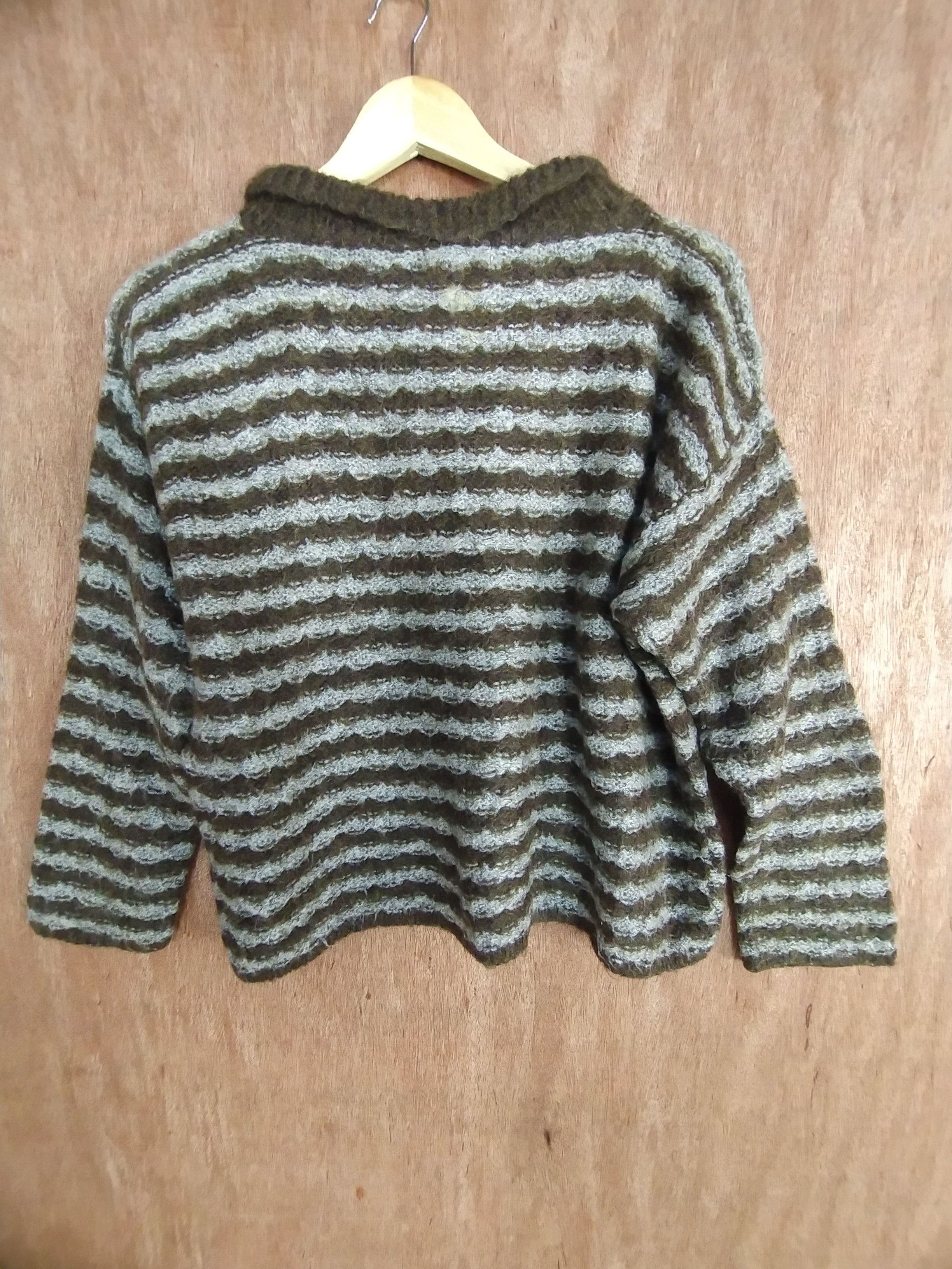 Homespun Knitwear × Japanese Brand × Vintage Gill Gray brown mohair shaggy knitwear vintage #S029 Size US S / EU 44-46 / 1 - 11 Thumbnail