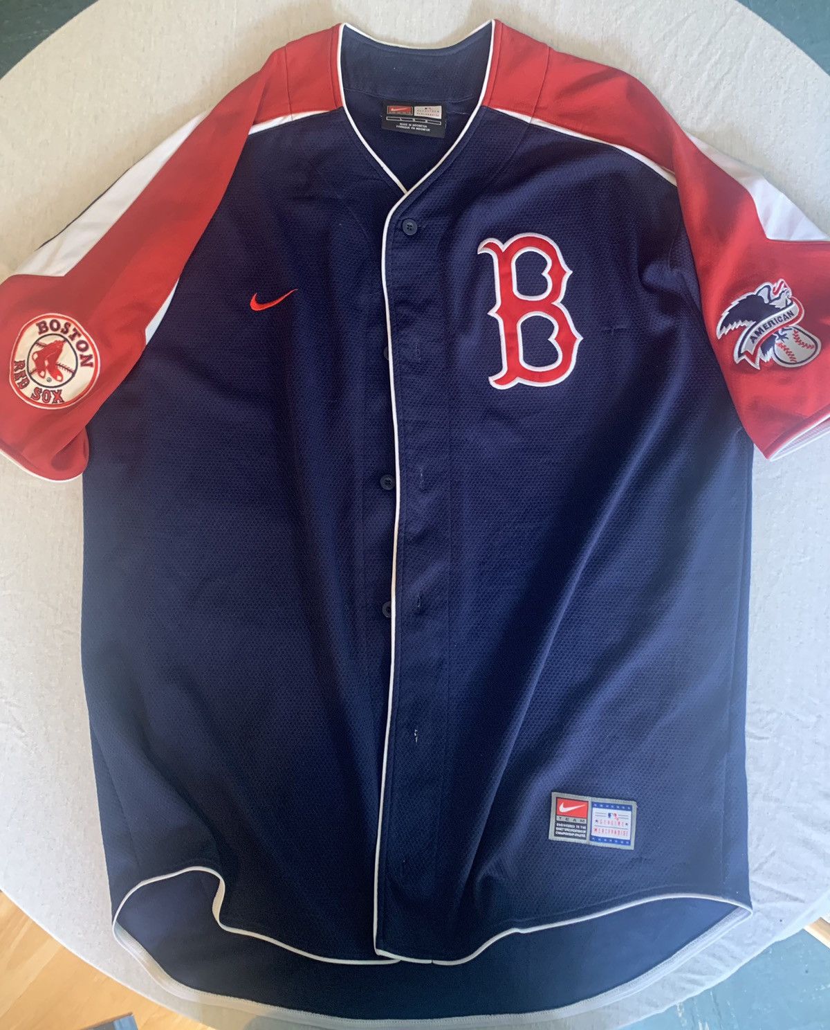 MLB × Nike Red Sox Blank Jersey! Size US L / EU 52-54 / 3 - 1 Thumbnail