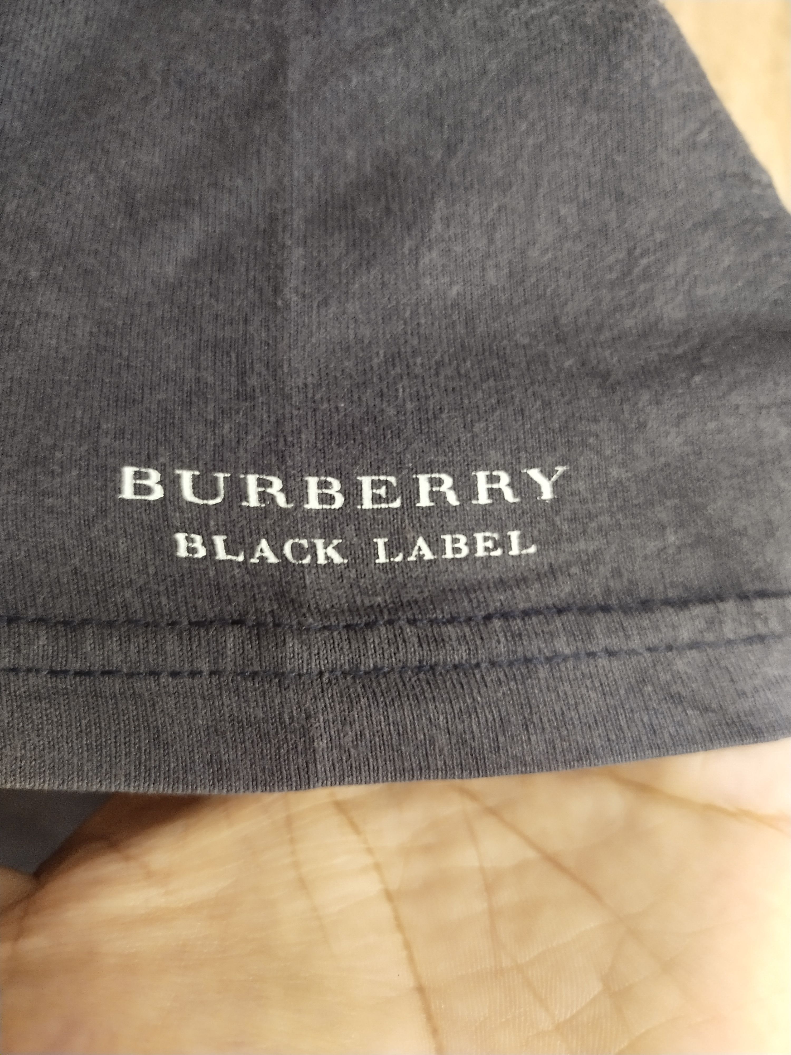 Black Label Burberry black label faded black short sleeve Tshirt #H288 Size US S / EU 44-46 / 1 - 4 Thumbnail