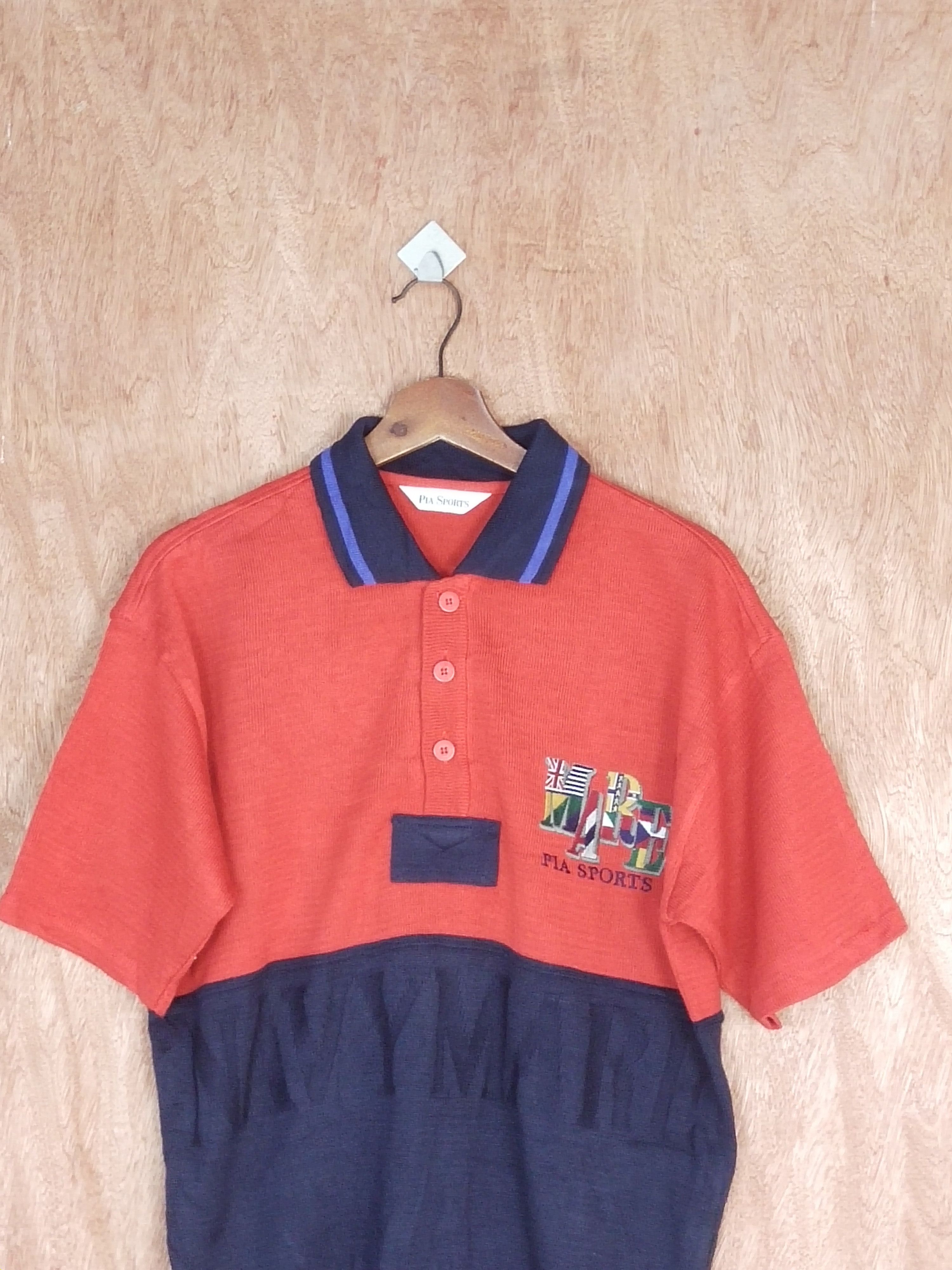Japanese Brand Pia Sports red/black vintage #H287 Size US L / EU 52-54 / 3 - 2 Thumbnail