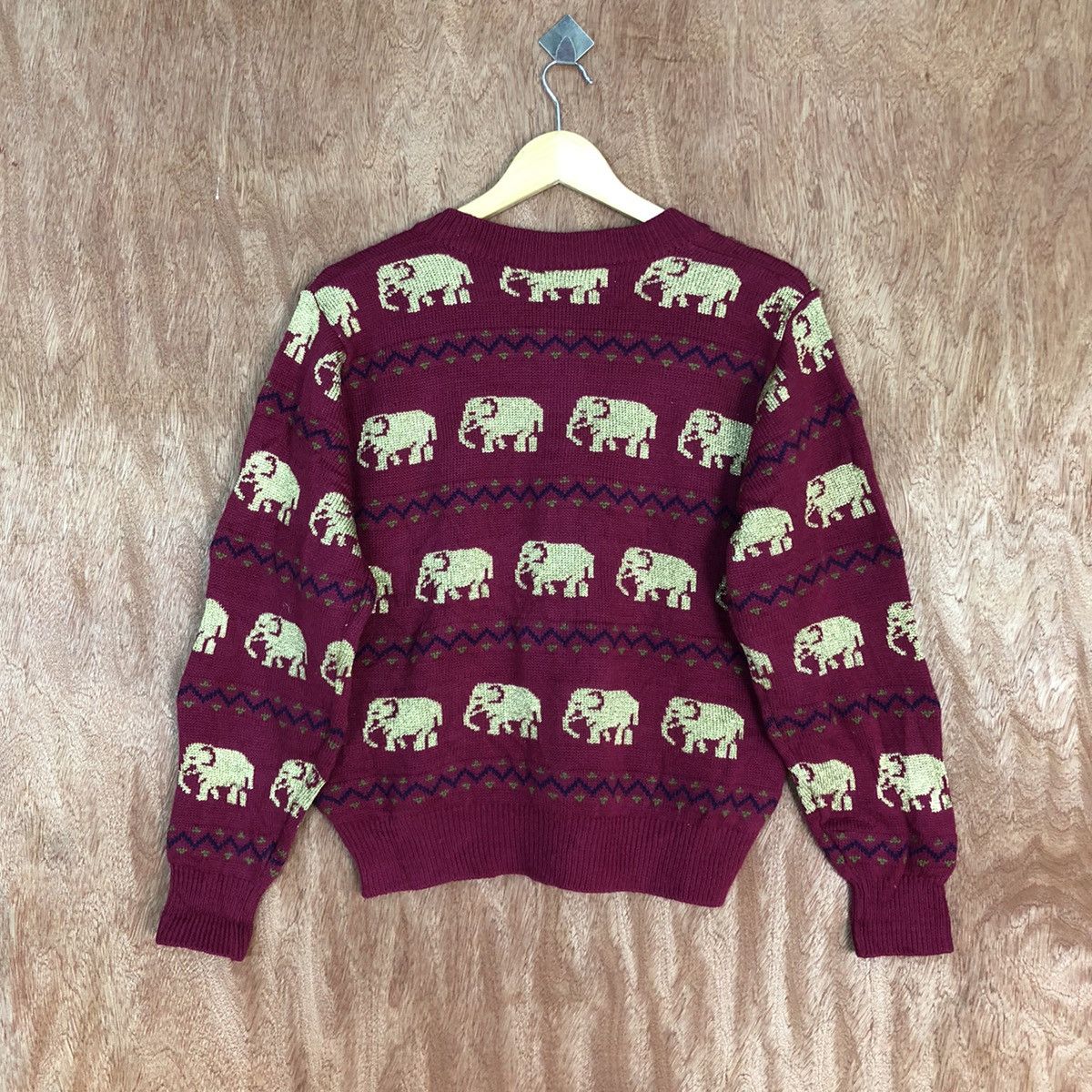 Homespun Knitwear Japan elephant art cardigan vintage Knitwear #H105 Size US S / EU 44-46 / 1 - 10 Thumbnail
